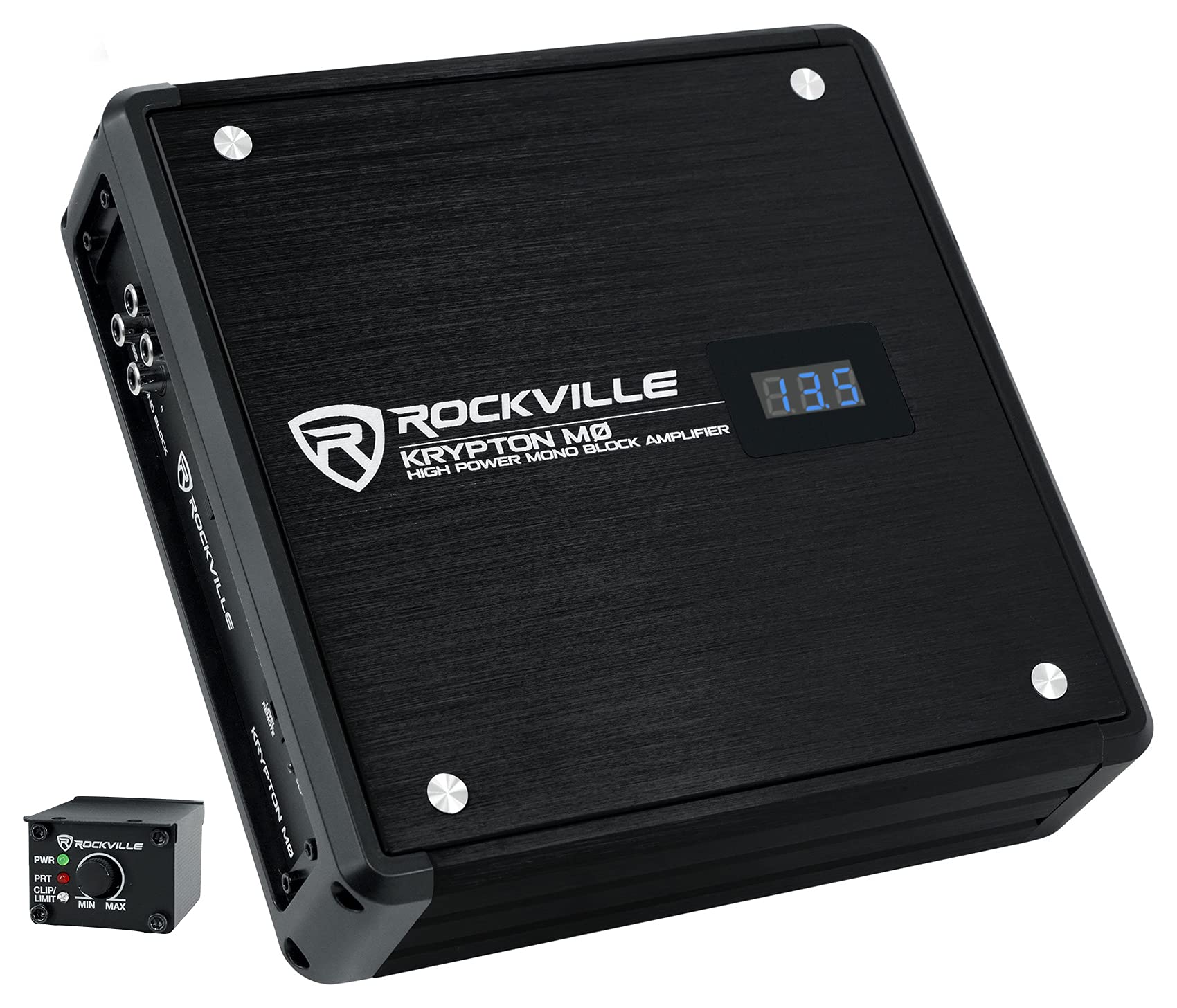 Rockville KRYPTON-M0 1400w Peak/350w RMS Mono 1 Ohm Car Amplifier Amp+Remote