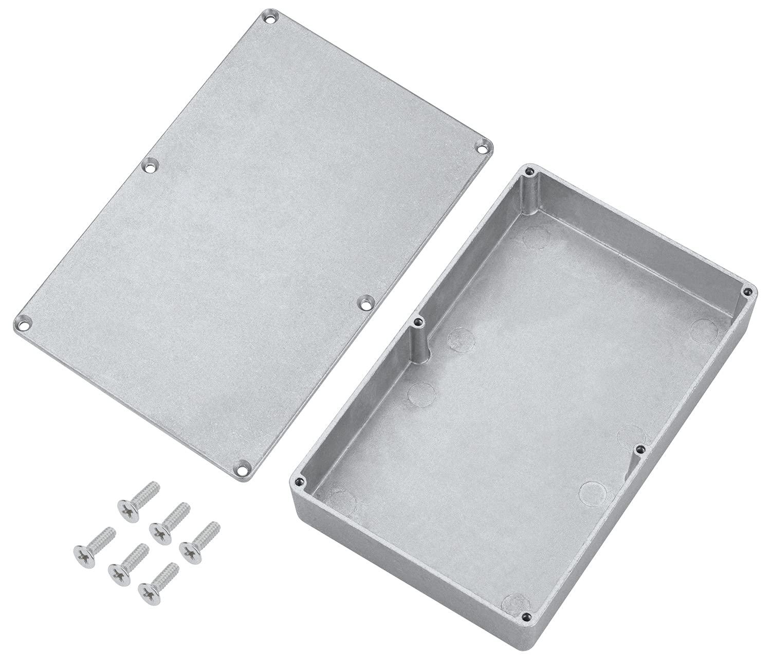 Daiertek 1590D Guitar Effect Pedal Enclosure Diecast Metal Aluminum Stomp Box 7.40Inch X 4.70Inch X 2.20Inch Inches 188Mm X 120Mm X 56Mm