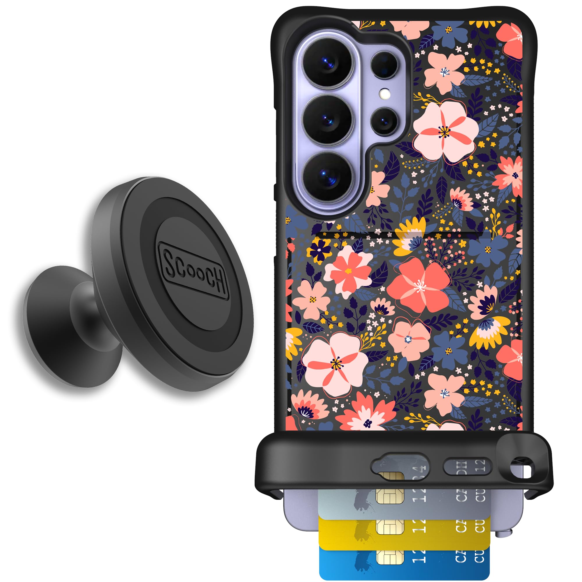 Scooch for Samsung Galaxy S26 Ultra Case with Card Holder, Wingmate Wallet Case with Hidden Card Slot and RFID Protection for 4 