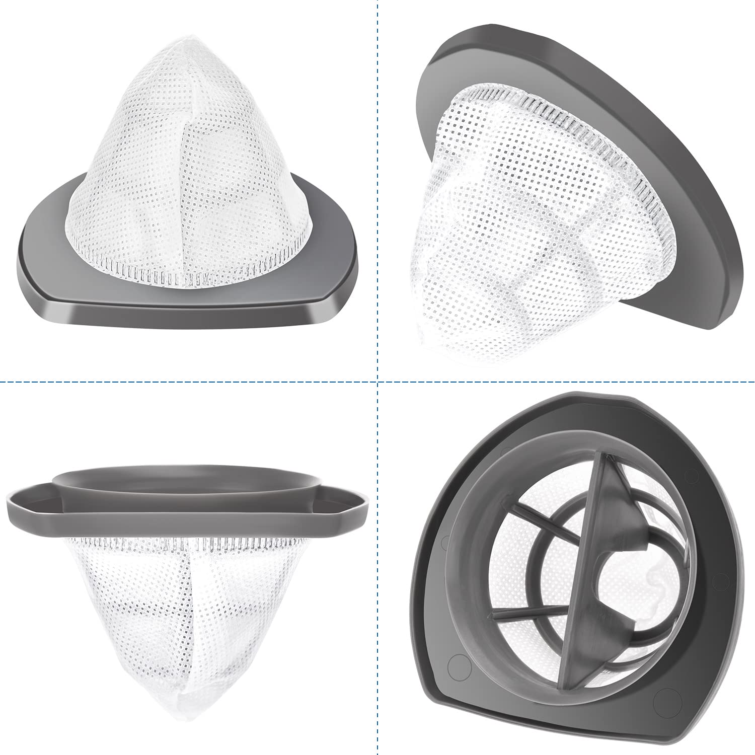 2033 Vacuum Filter For Bissell Featherweight Stick Lightweight Bagless Vacuum 20331 20333 20334 20336 20339 2033M,6 Mesh Filters