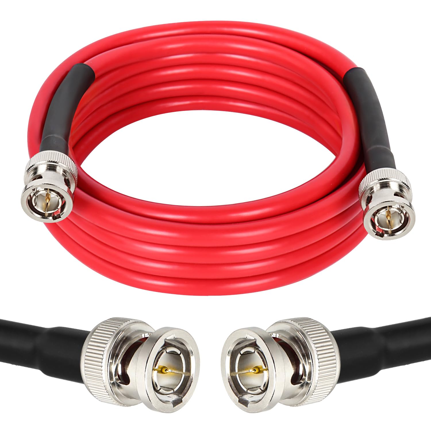 15Ft Sdi Cable Bnc Cable Xrds Rf Hd Sdi Cable Bnc Digital Video Cable 75 Ohm Rg59 Bnc Male Cable For 4K 1080P 3G/6G Hd Sdi Camer