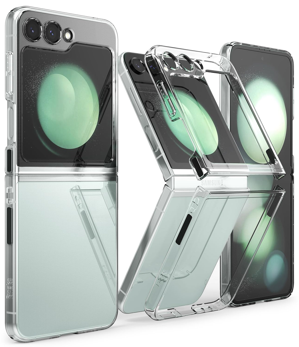 Ringke Slim Anti Yellowing Material] Compatible With Samsung Galaxy Z Flip 5 Case For Women And Men, Solid Sleek Protective Tran
