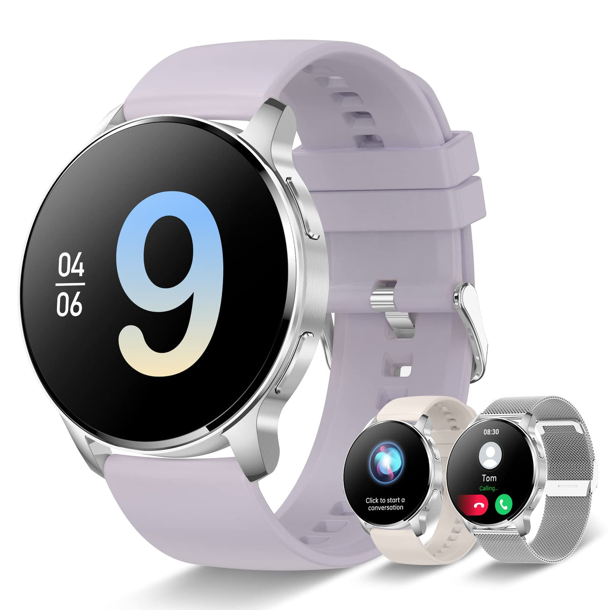 Smart Watch For Women (Answer/Make Call), Fitness Tracker For Android And Ios Phones Waterproof Smartwatch With 1.32 '' Hd Full 