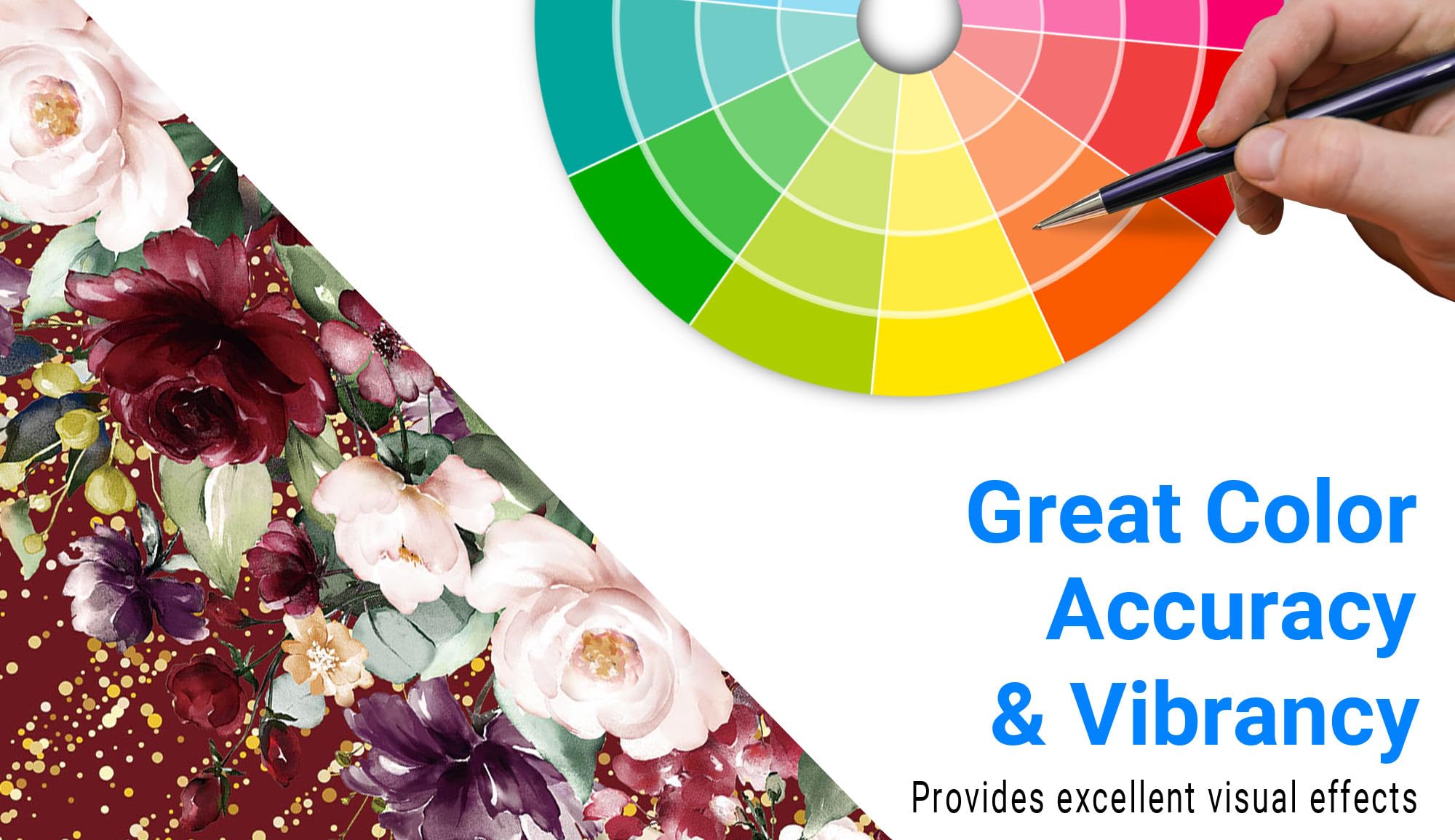 Funnytree 82' X 59' Congrats Grad Party Backdrop Class Of 2024 Burgundy Red Flowers Golden Glitter Photography Graduation Background Women Lady Girl Congratulate Prom Decorations Banner Photo Booth