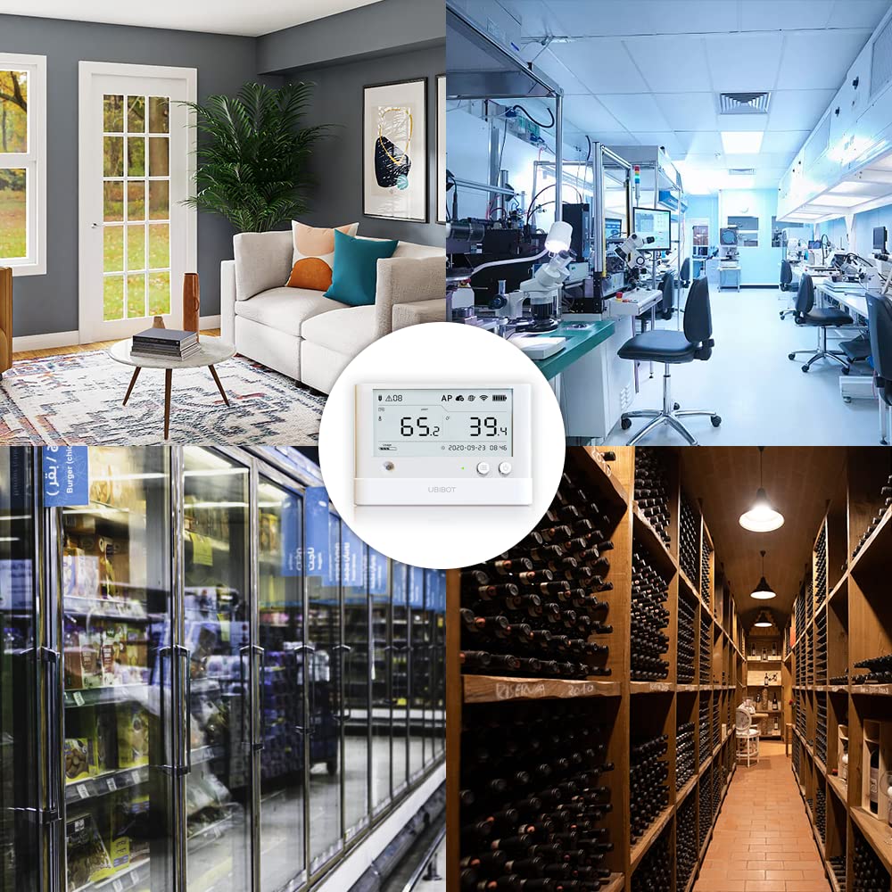 Ubibot Ws1 Pro Wifi Temperature Humidity Illumination Monitor   Accurate Sensing, Multiple Alerts, External Probe Expansion, Dev