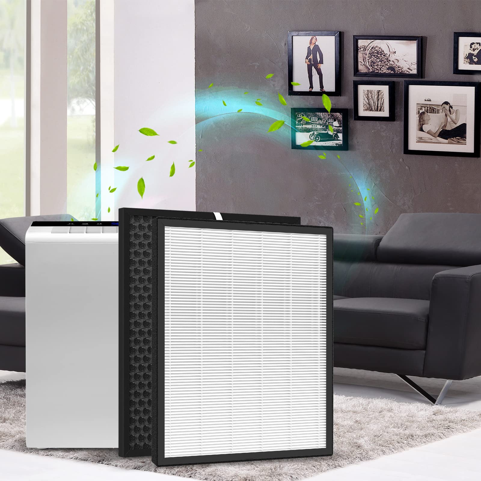 Gokbny Lv Pur131 Replacement Filter Compatible With Lv Pur131 And Lv Pur131S Purifiers, Lv Pur131 Rf, 3Hepa Filters + 1Activated
