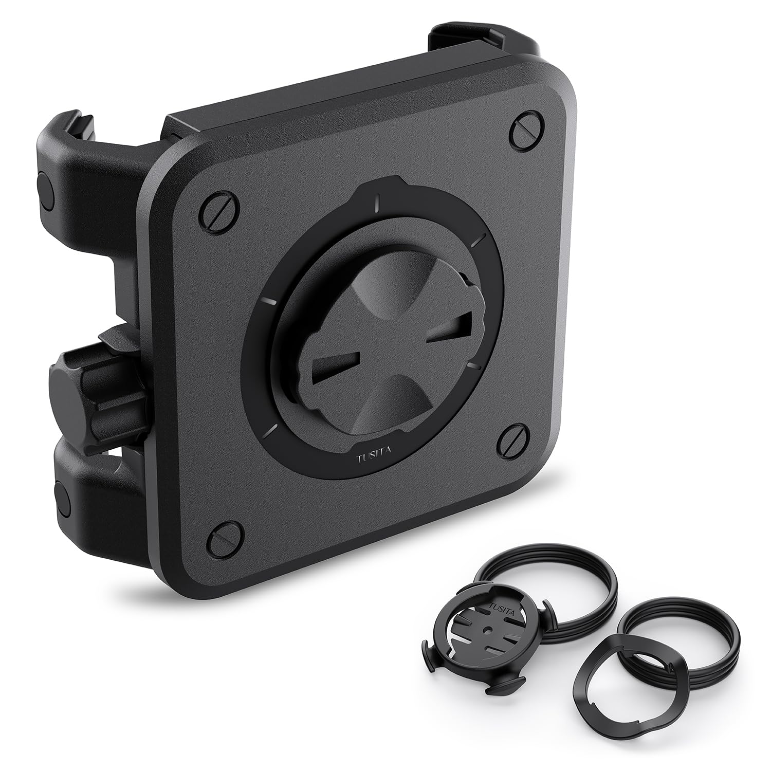 Tusita Bicycle Phone Holder Compatible With Garmin Mount, 4.0''-6.9''