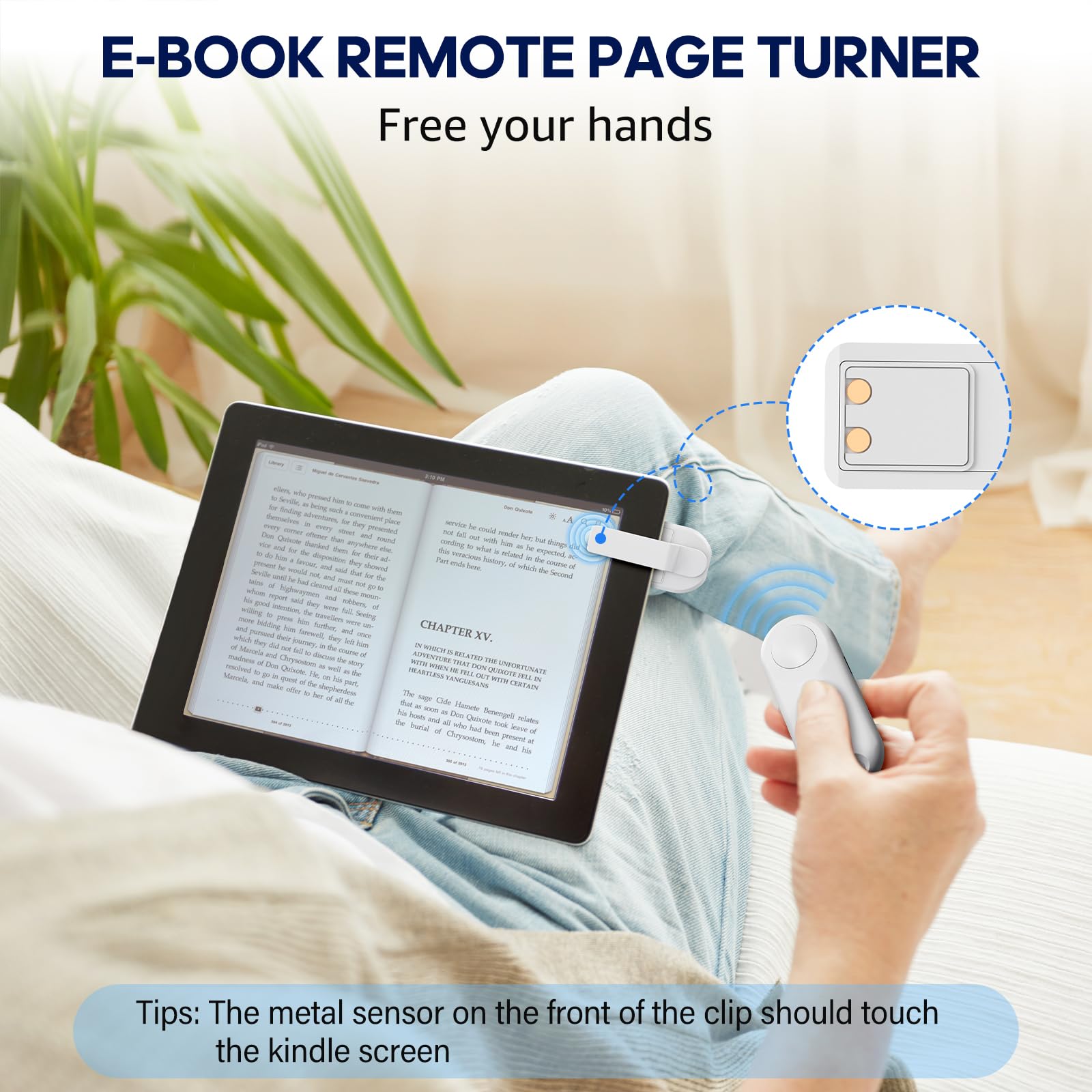 Oresoc Rf Remote Control Page Turner For Kindle Paperwhite,Kindle Accessories Remote Photo And Video For E Book Iphone Ipad Andr