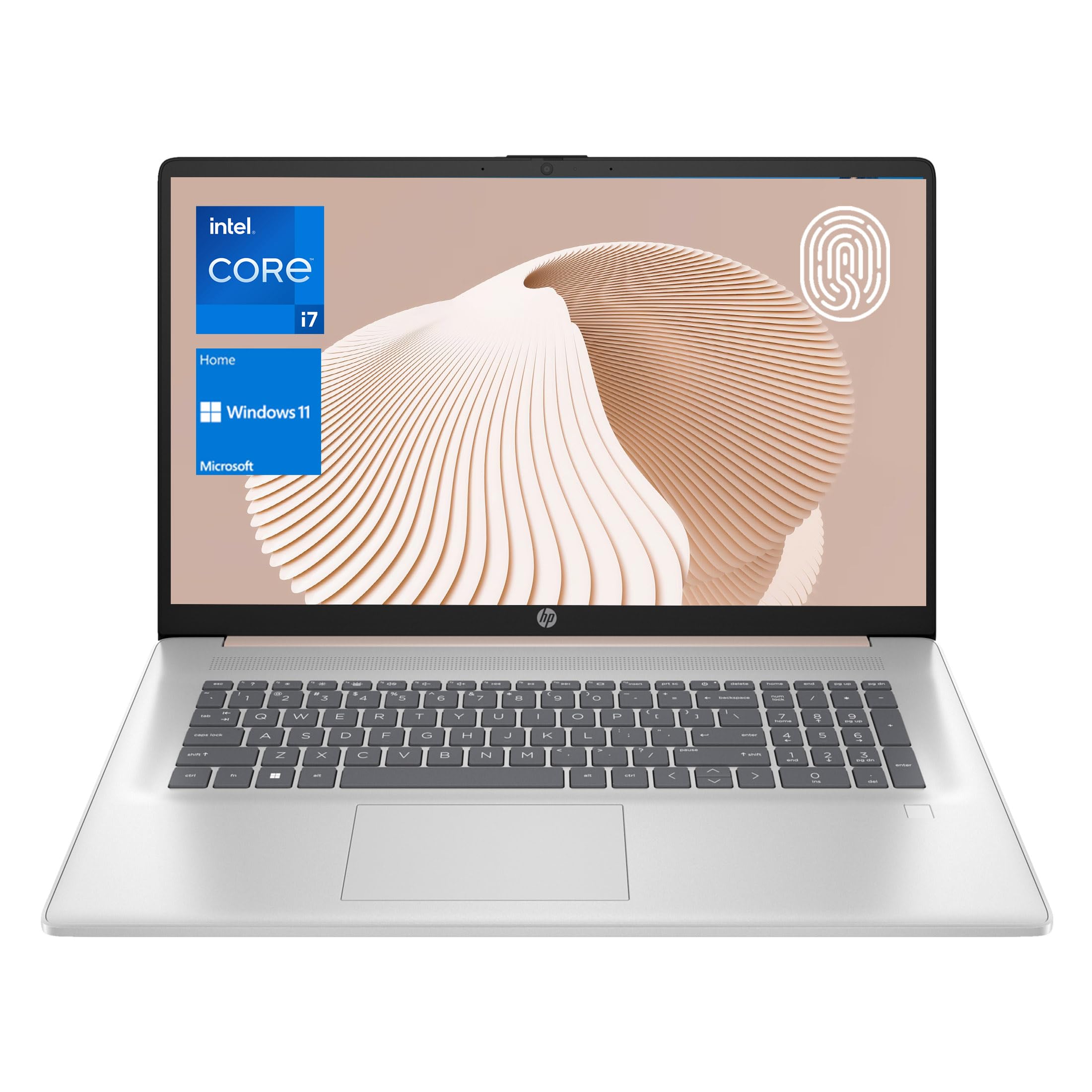 Hp Essential Daily Traditional Laptop, 17.3'' Fhd Display, Intel Core I7-1355U, 16Gb Ram, 512Gb Ssd, Fingerprint Reader, Backlit