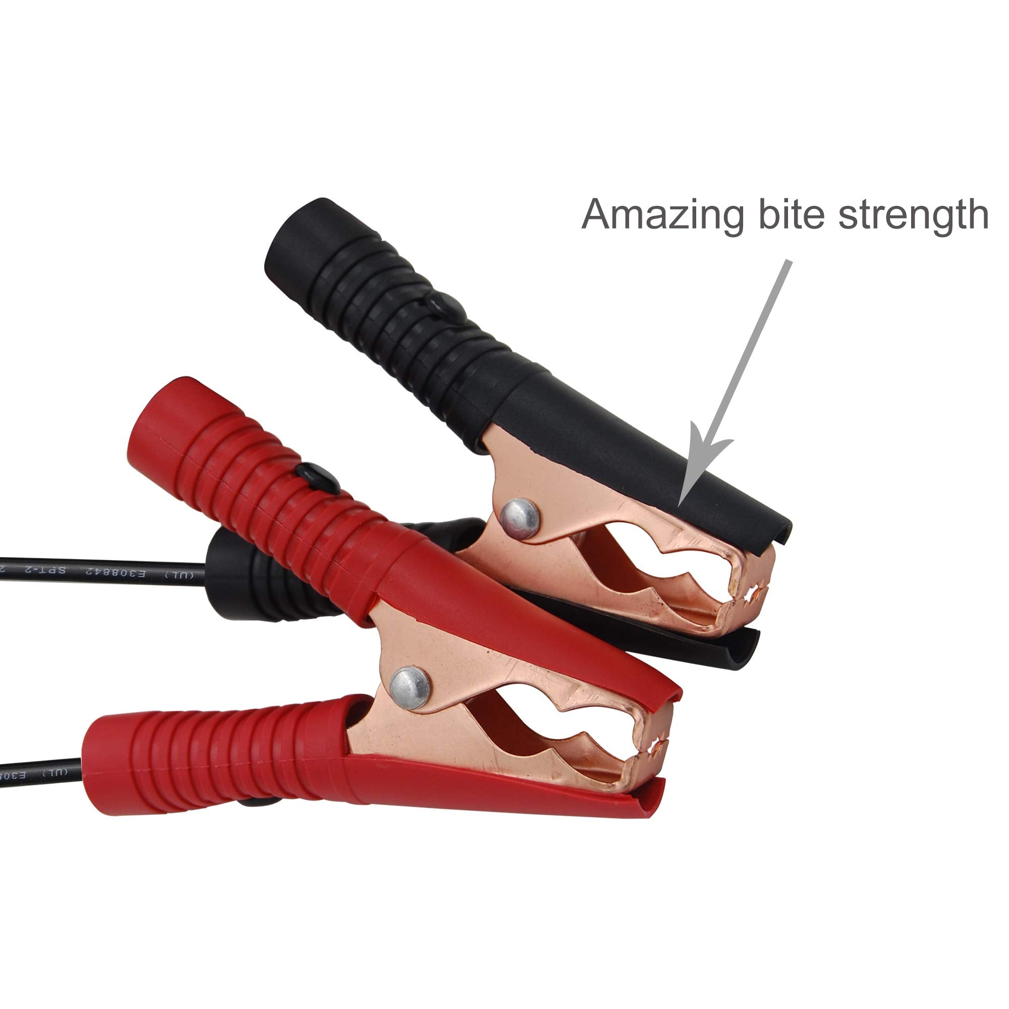 Sccke 16.5Ft 14Awg Battery Alligator Crocodile Clip To Sae Connector Extension Cable,12V Sae Quick Release Adapter To Alligator
