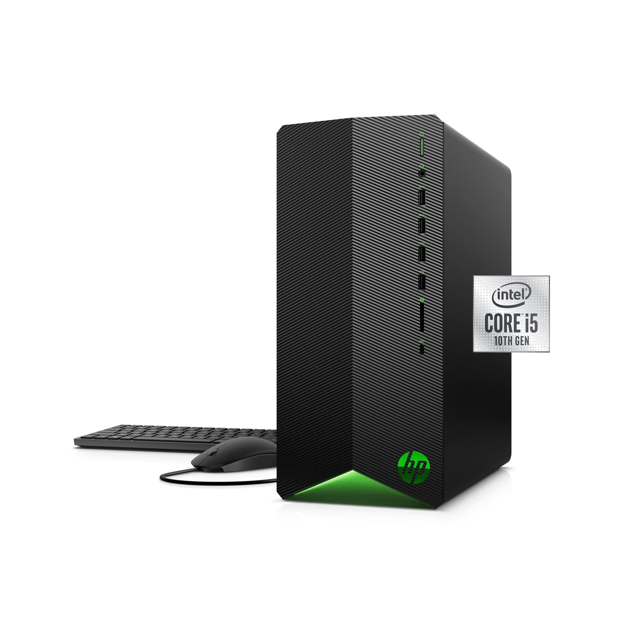 HP Pavilion Gaming Desktop Computer, 10th Generation Intel Core i5-10400F Processor, NVIDIA GeForce RTX 3060 12 GB, 8 GB RAM, 25