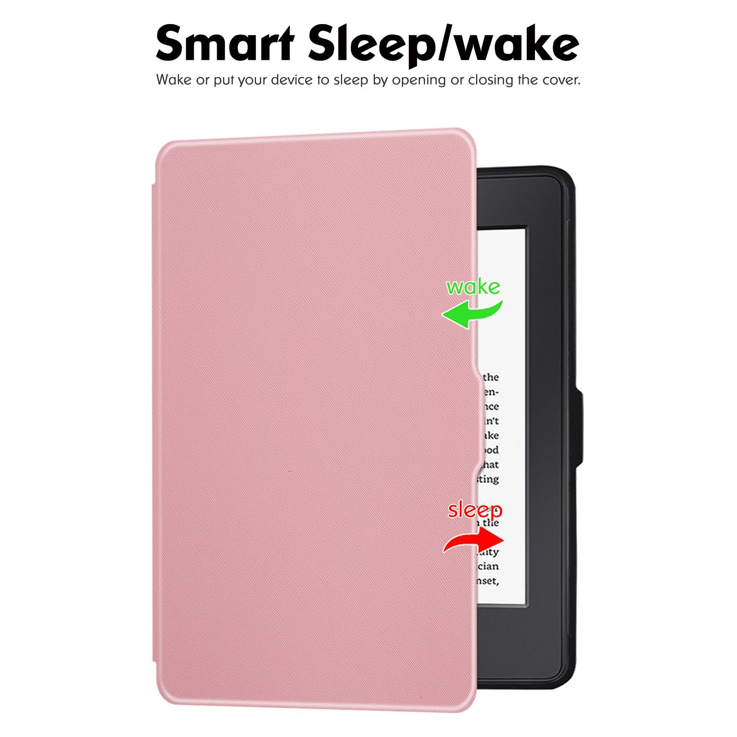 Laoshusheng Slim Case For Kindle Paperwhite 5Th/6Th/7Th Generation (Model No. Ey21 & Dp75Sdi)   Lightweight Pu Leather Folio Cov