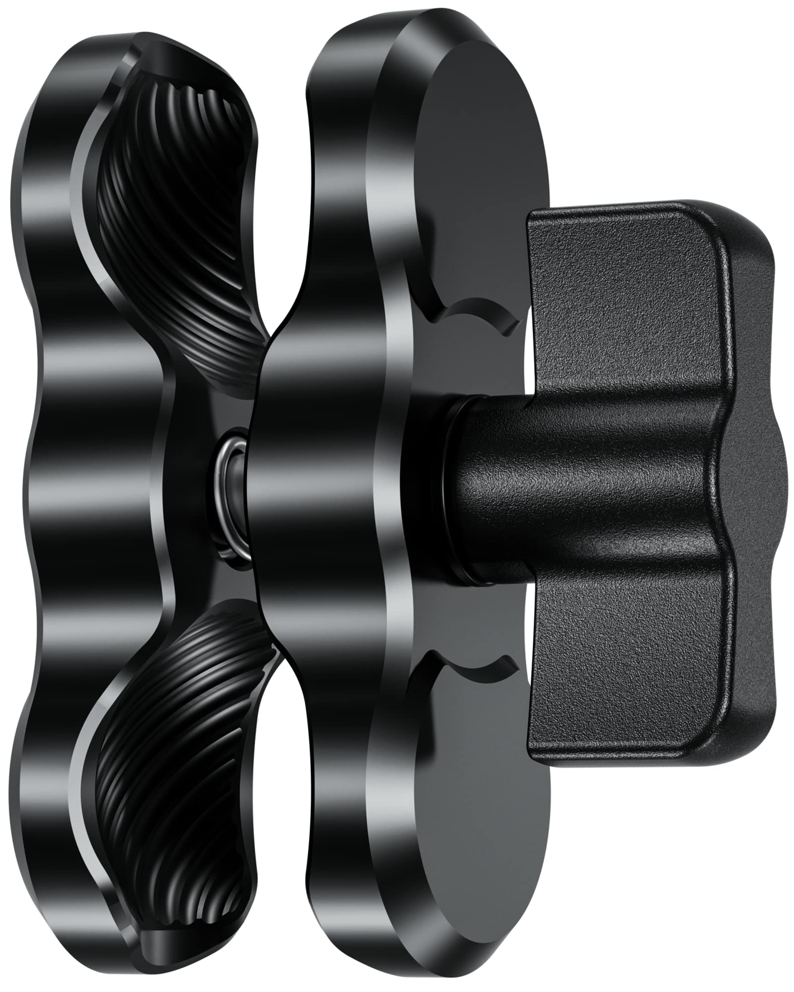 Brcovan Aluminum Alloy Double Socket Arm Short Arm Compatible With Ram Mounts B Size 1' Ball Components, Fit For Bike Motorcycle Phone Mount Holder With 1 Inch Ball Adapter