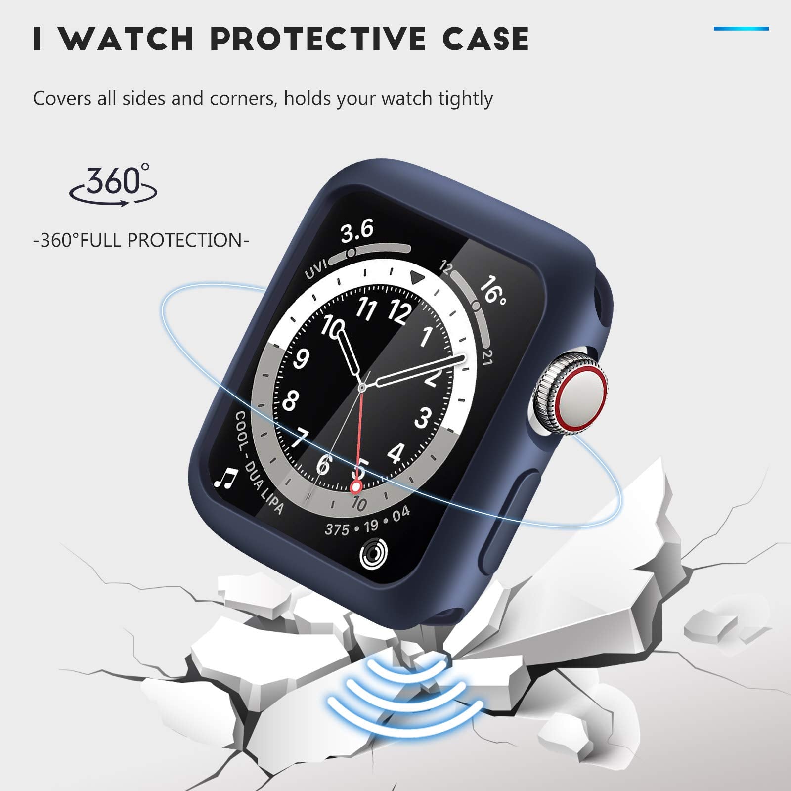 16 Pieces Soft Tpu Protective Watch Case Anti-Scratch Silicone Protector Soft Flexible Tpu Thin Lightweight Bumper Cover For Sma