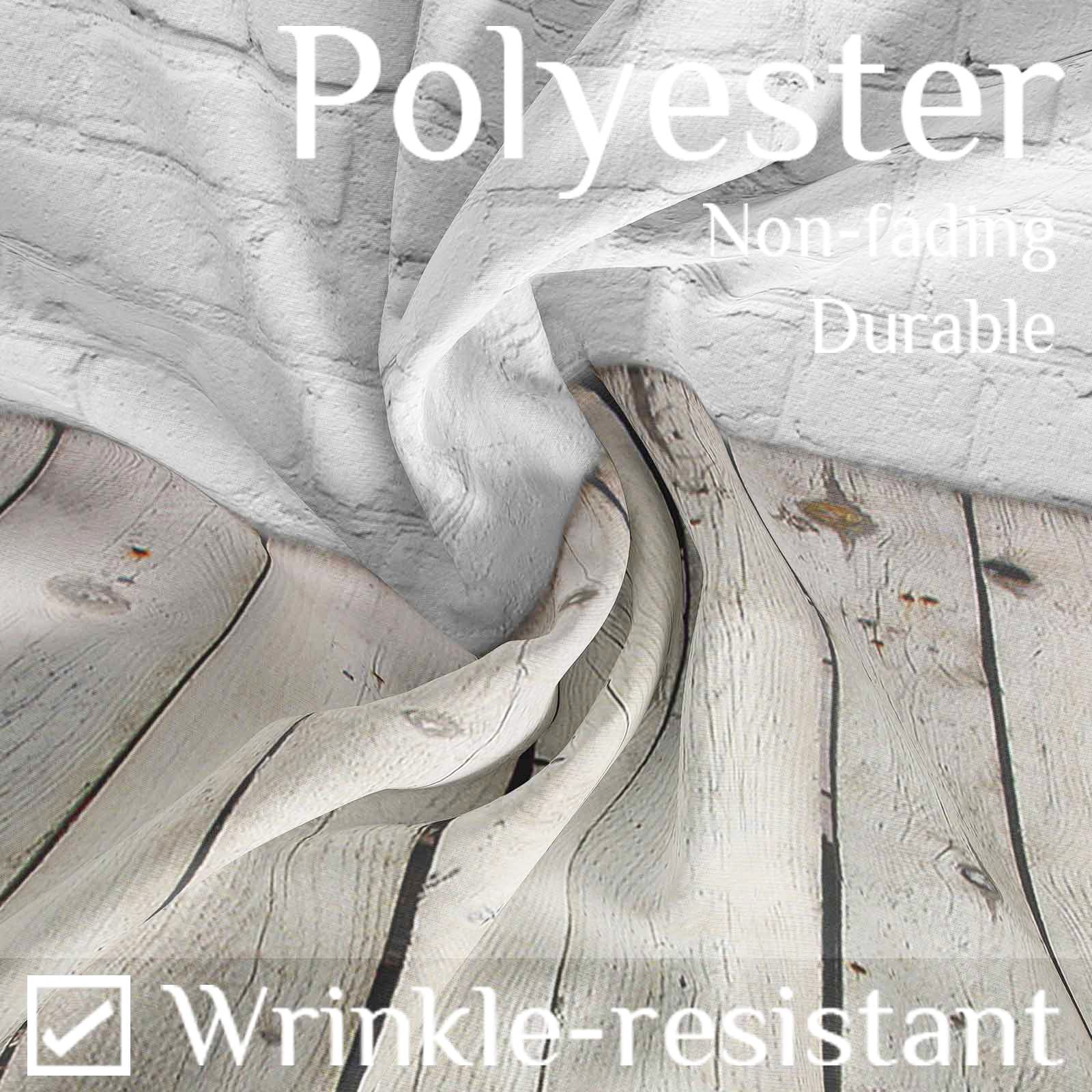 Allenjoy Fabric 5X7Ft White Brick Wall With Wooden Floor Photography Backdrop Photo Background Prop For Newborn Baby Photoshoot