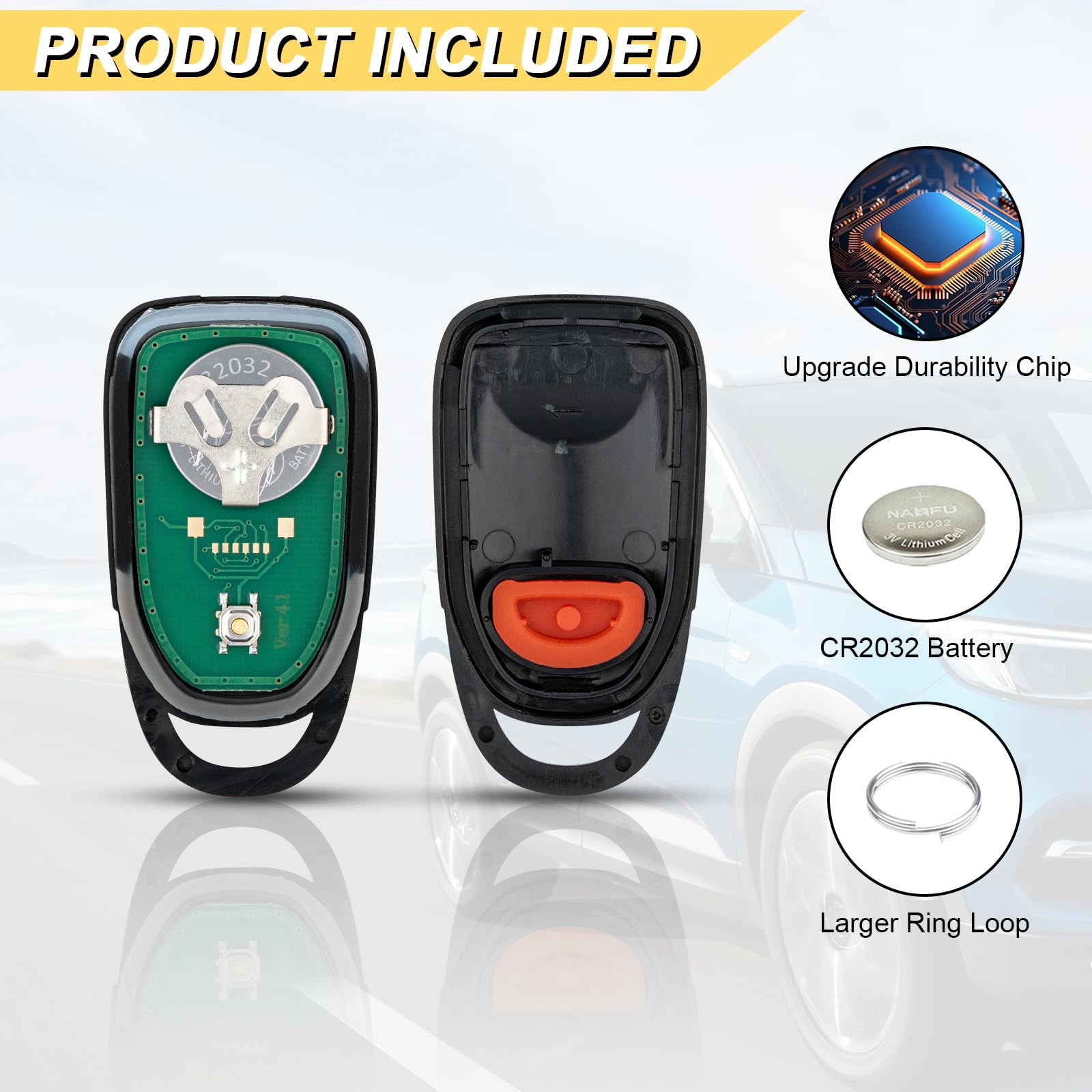 Vurkcy Key Fob Replacement For 2006-2010 Hyundai Sonata/ 07-10 Elantra Sedan Car Keyless Entry Remote Control, Osloka-310T, 4 Bu