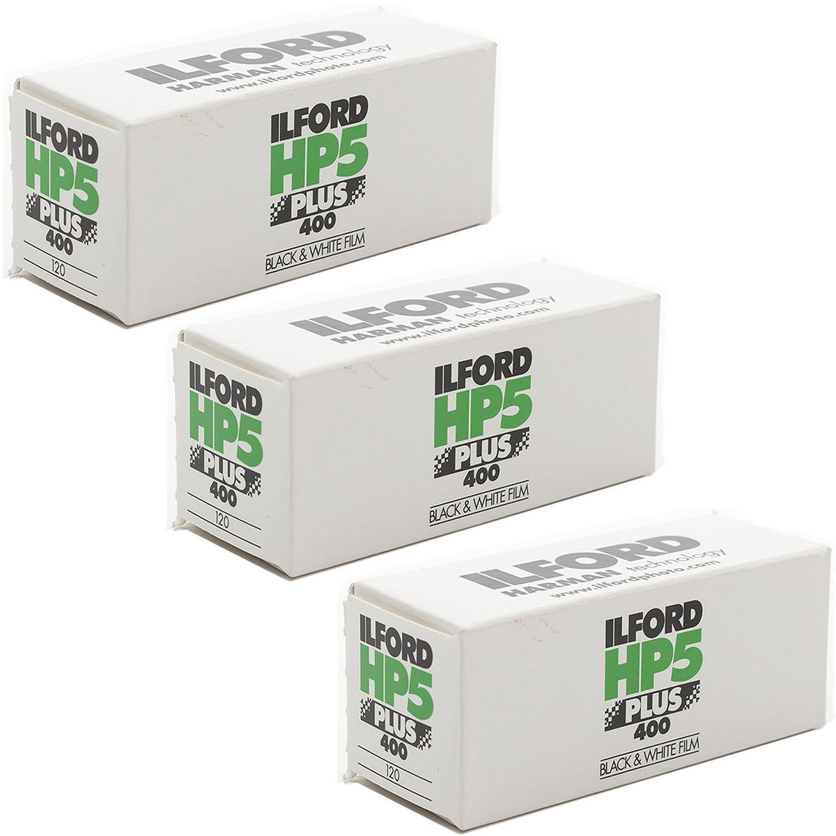 3 Rolls Ilford Hp5 400 120 Film
