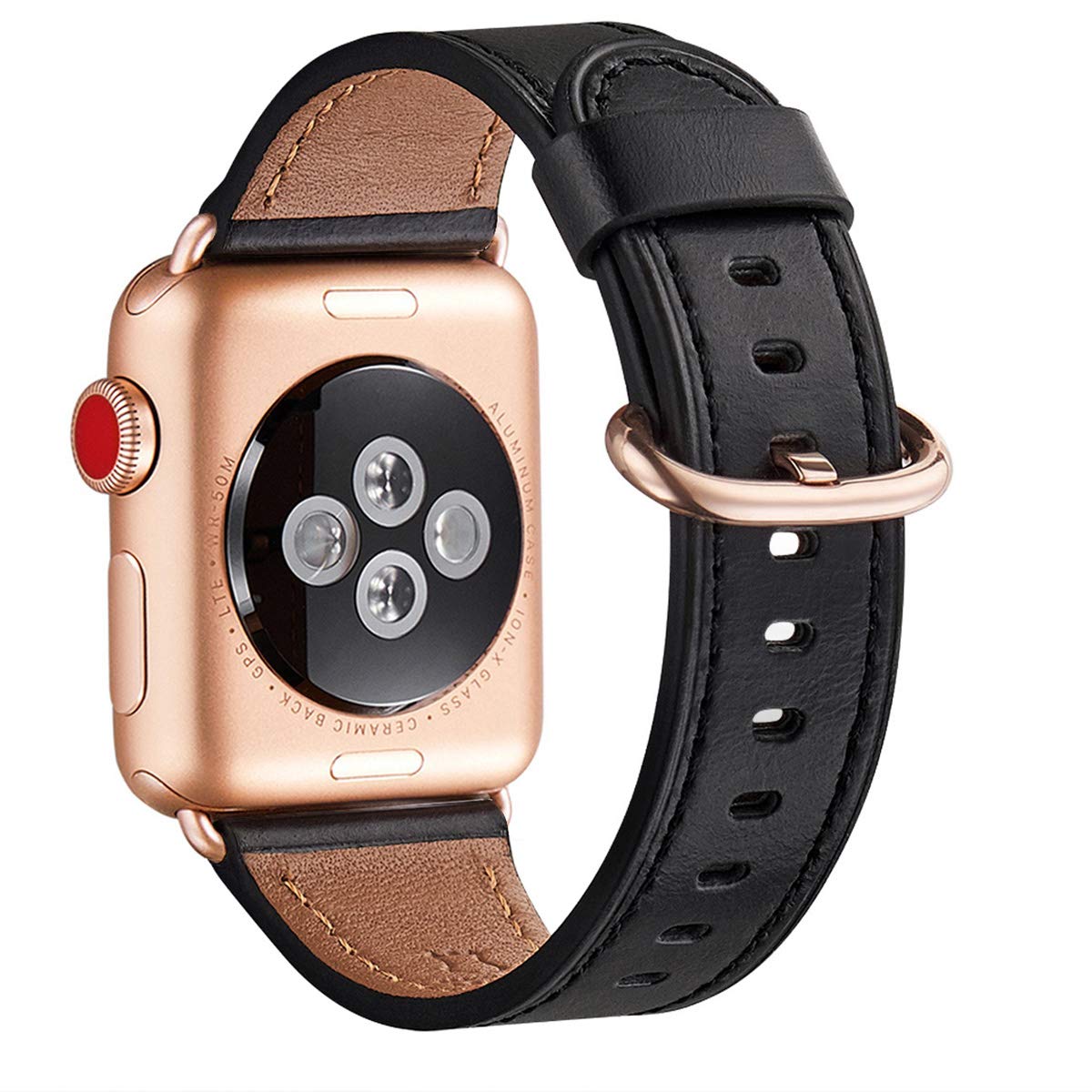 Wfeagl Compatible With Apple Watch Band 49Mm 42Mm 44Mm 45Mm Women, Top Grain Leather Band For Iwatch Ultra Se & Series 9 8 7 6 5