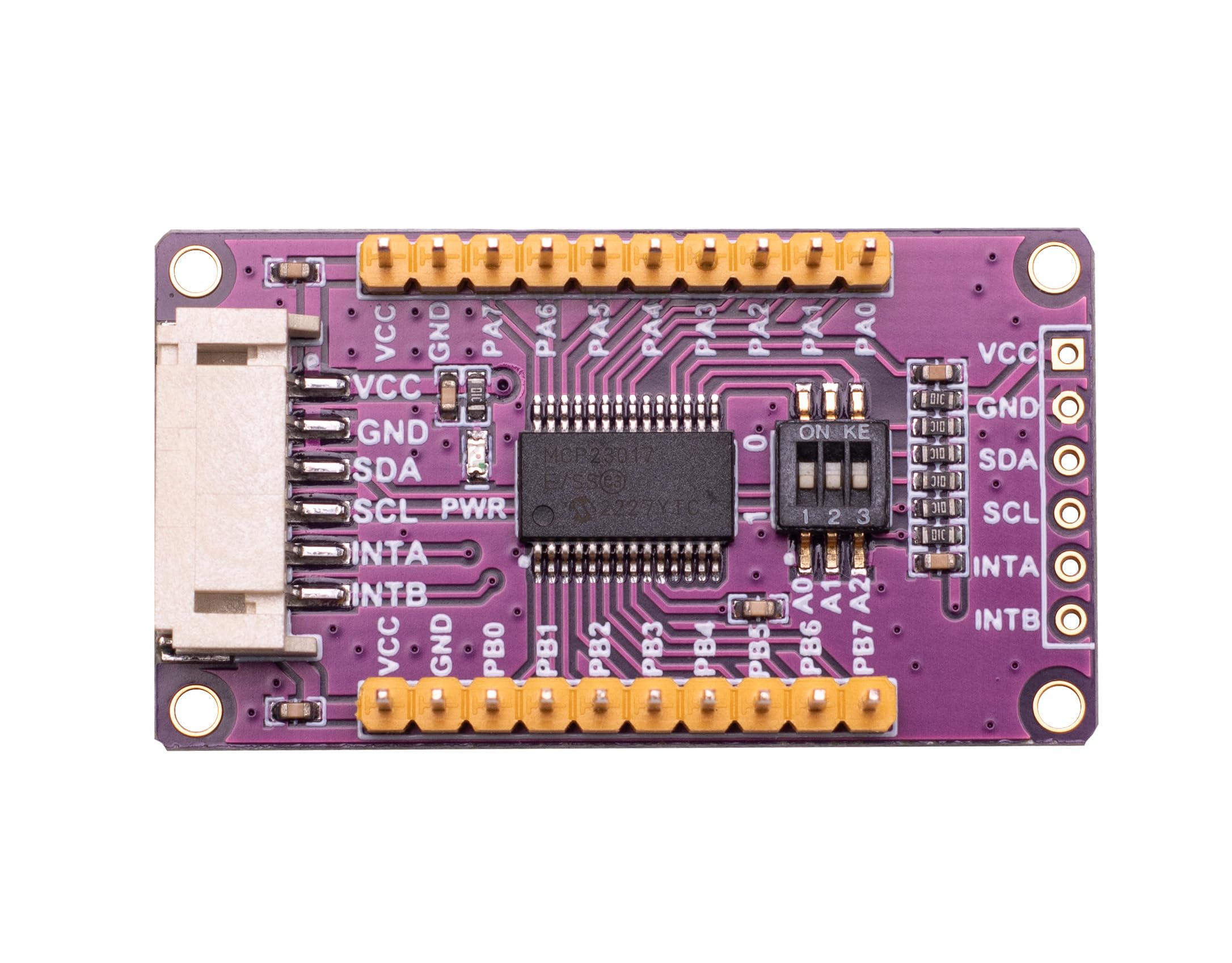 Xicoolee Mcp23017 Io Expansion Board Module I2C Interface Expands 16 I/O Pins Supports For Raspberry Pi For Arduino Stm32 Onboar