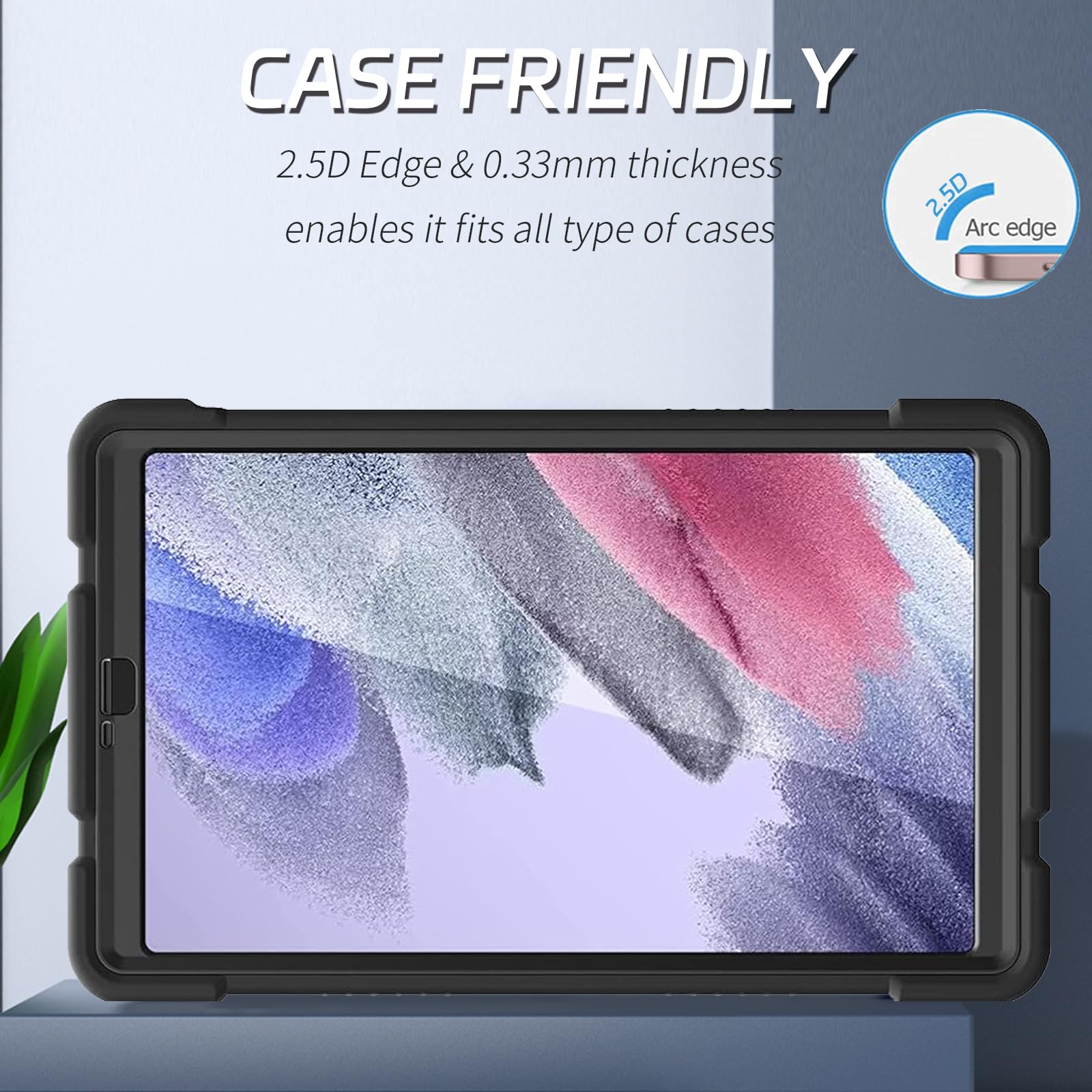 Zenrich [2Pack] Anti Blue Light Tempered Glass Screen Protector For Samsung Galaxy Tab A7 Lite 8.7 Inch (Sm T220/T225/T227) With