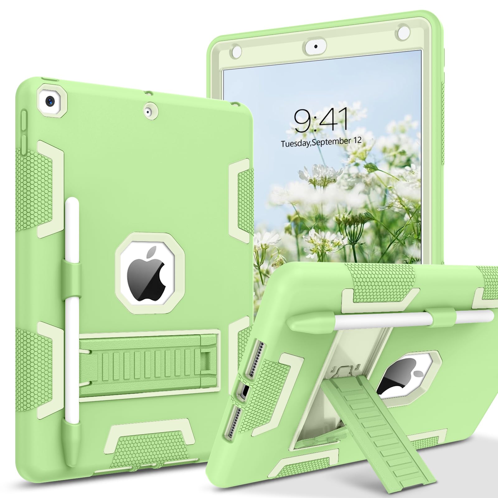 Veningo Ipad 9Th Generation Case,Ipad 8Th Gen Case,Ipad 7Th Gen Case, Ipad 10.2 2021/2020/2019 Case,3 In 1 Heavy Duty Rugged Sho