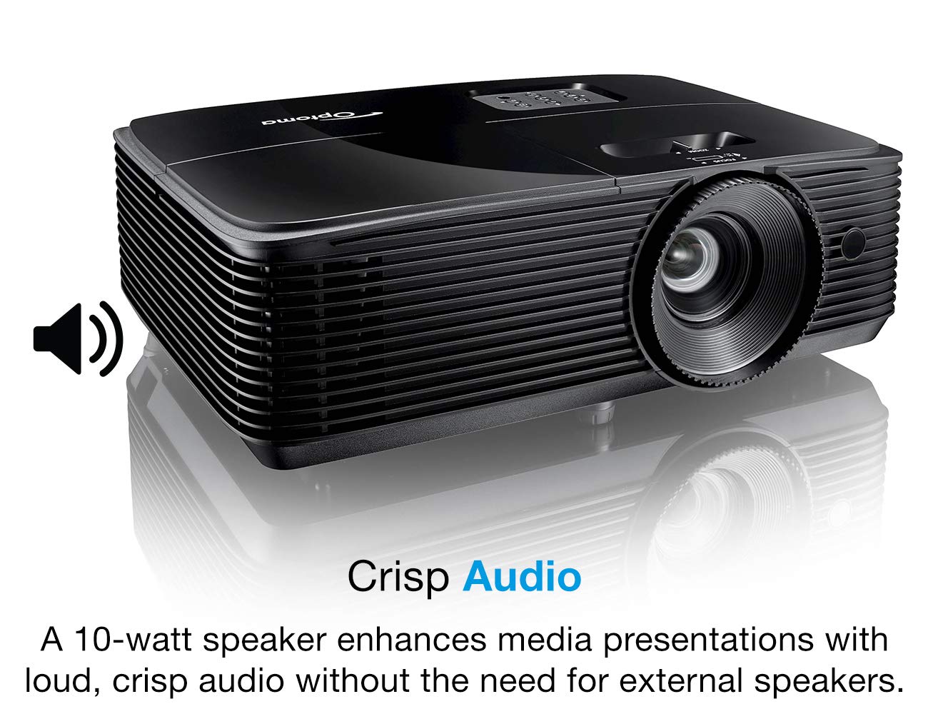 Optoma W400Lve Wxga Professional Projector | 4000 Lumens For Lights On Viewing | Presentations In Classrooms & Meeting Rooms | U