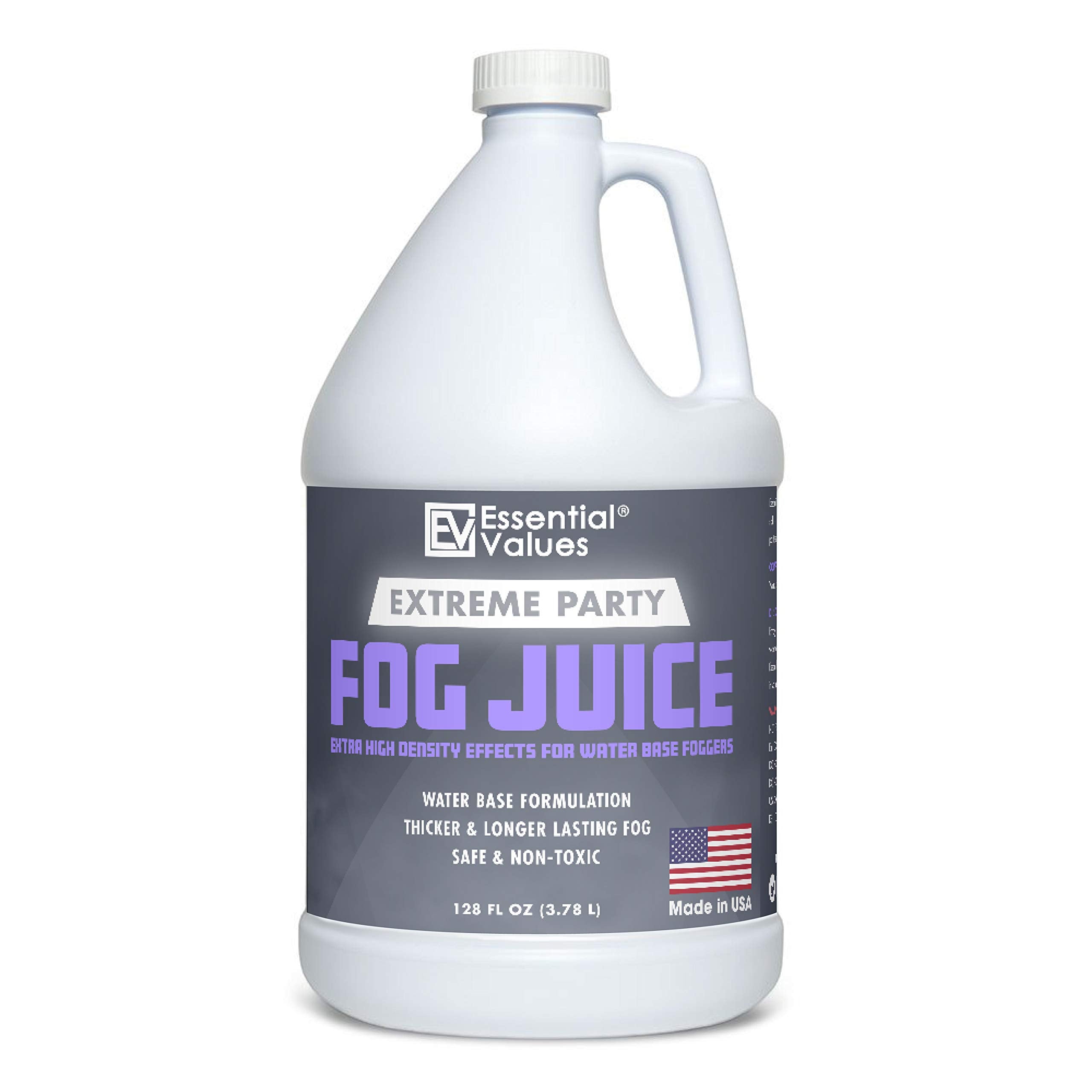 Fog Machine Fluid   Extreme High Density (128 Fl Oz / 1 Gallon), Made In Usa   Produces White Out Conditions With Lasting Heavy