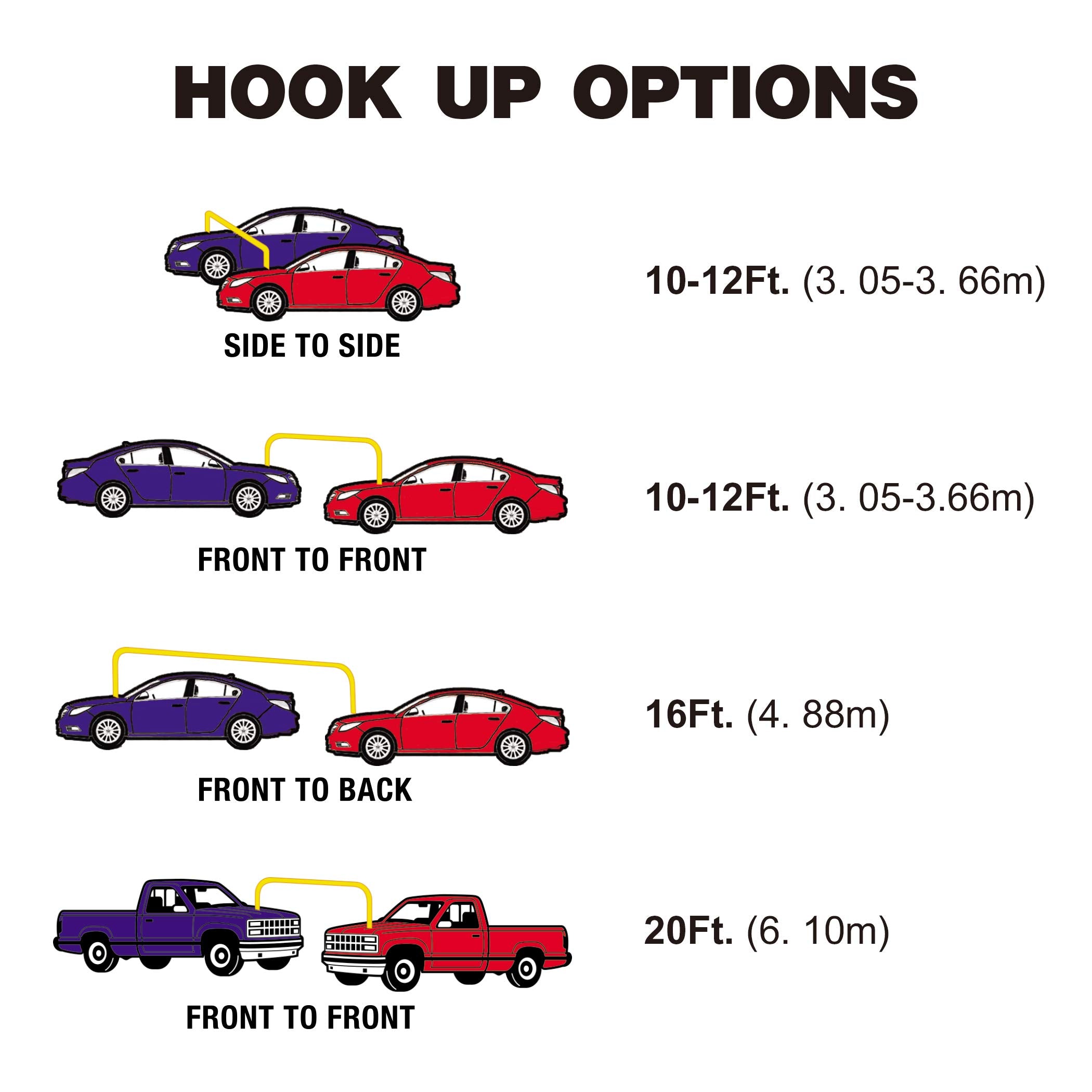 Cartman 2 Gauge 20Feet Jumper Cable For Car, Heavy Duty Booster Cables With Carry Bag