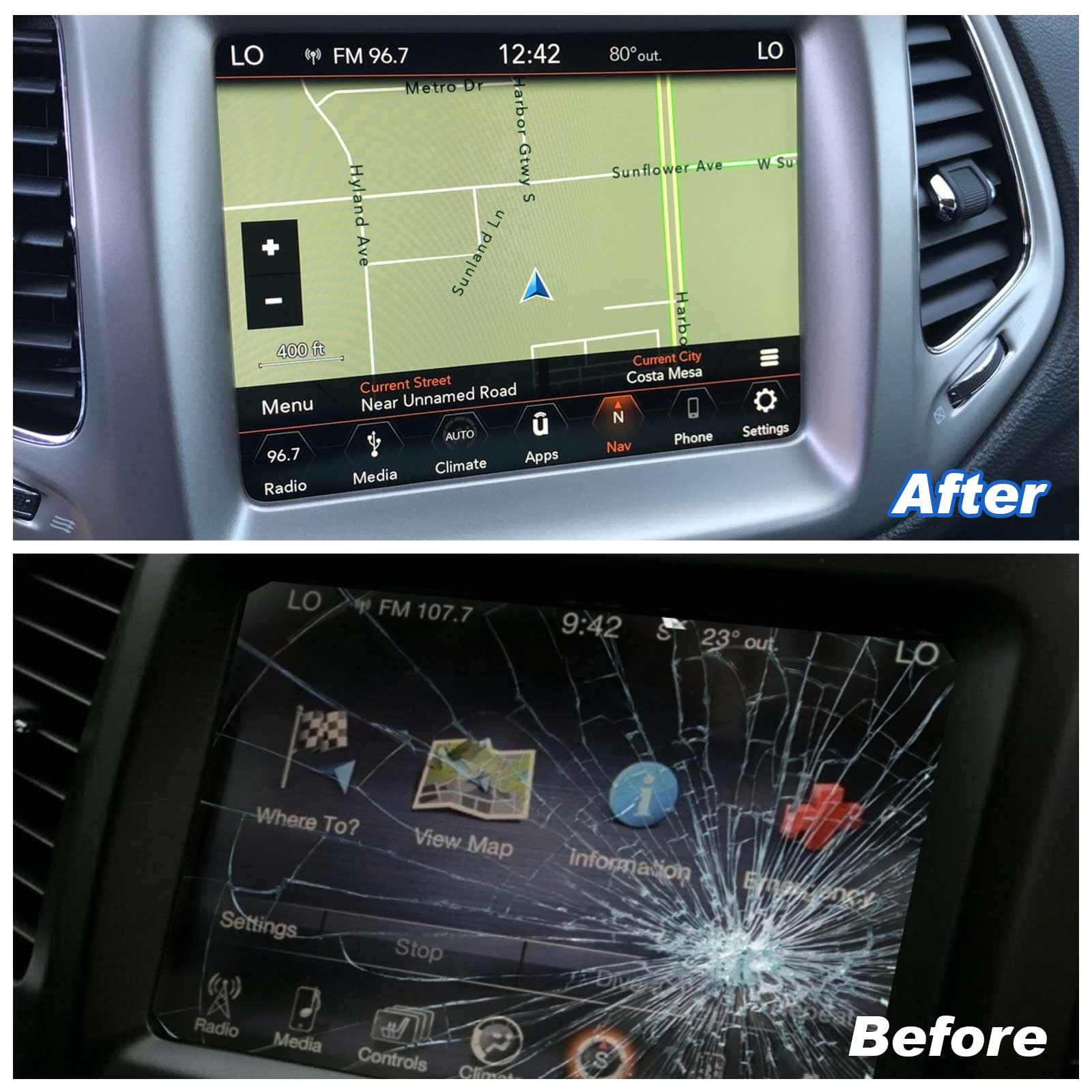 8.4'' Uconnect Touch Screen 4C Uaq Lcd Monitor Radio Navigation Compatible With Dodge Ram Chrysler Gladiator Compass Wrangler Ch