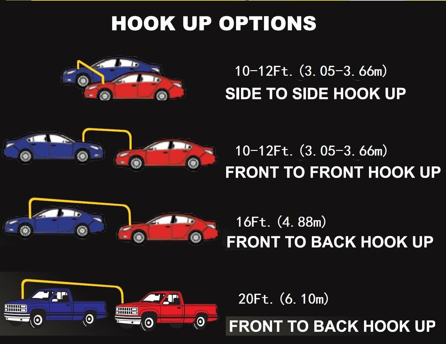 Cartman 1 Gauge 20 Feet Jumper Cables 800Amp Heavy Duty Booster Cables With Carry Bag