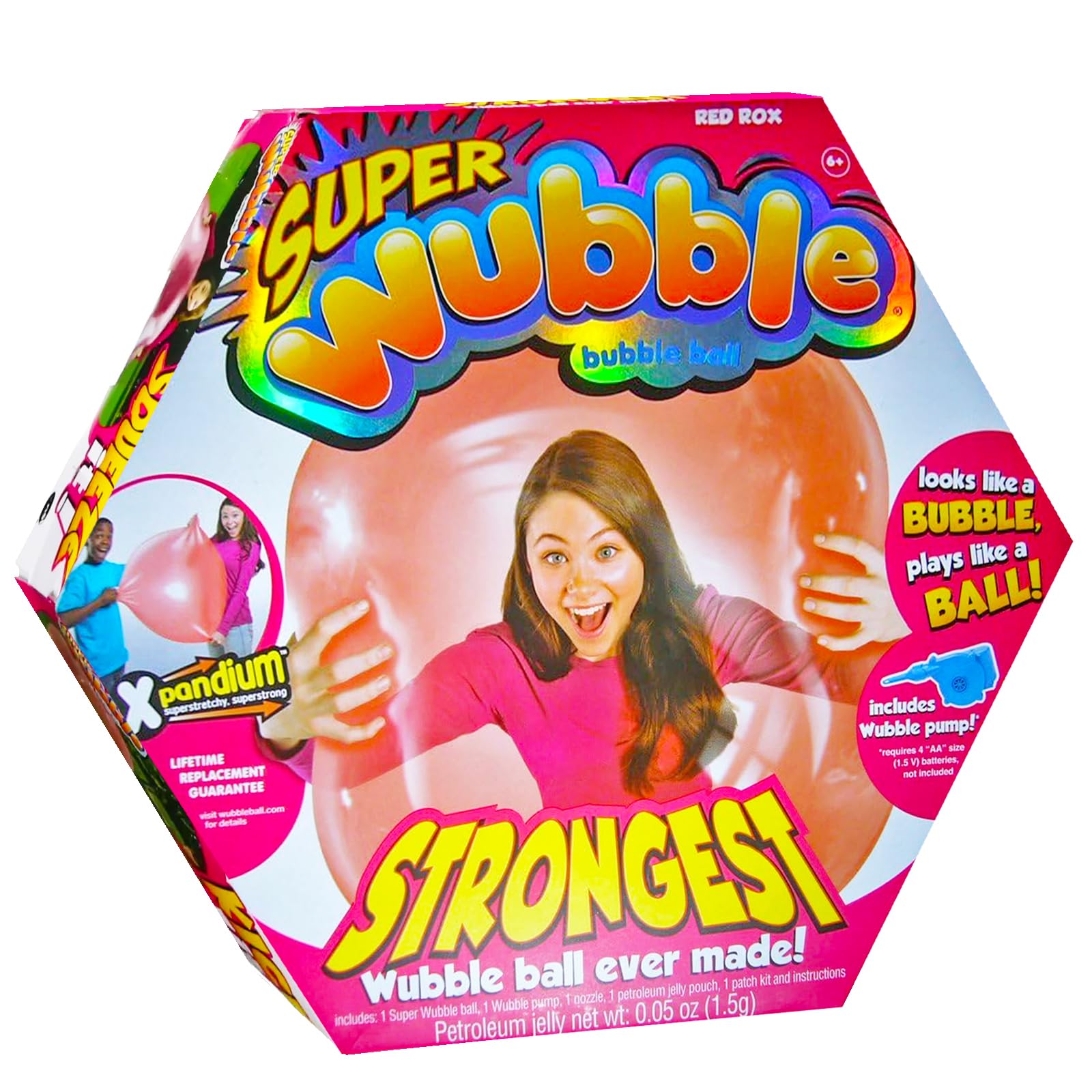 Wubble The Amazing Tearresistant Super Bubble Ball  Red