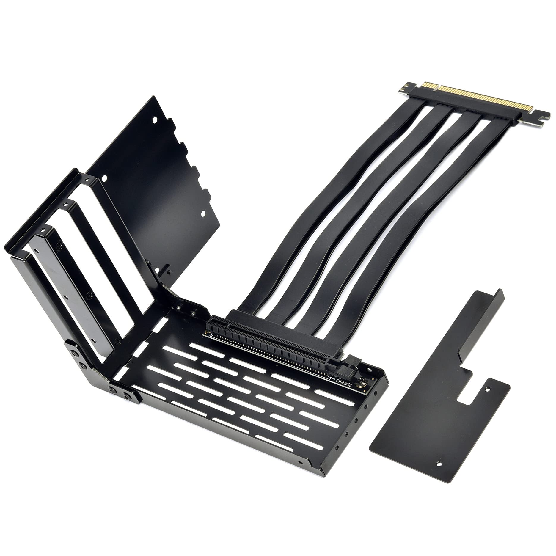 Lian Li Lan2 1X Premium Pci E X16 3.0 Black Extender Riser Cable 200Mm And Covert Bracket For Lancool 2 For Pcie 3.0 Only (Not C