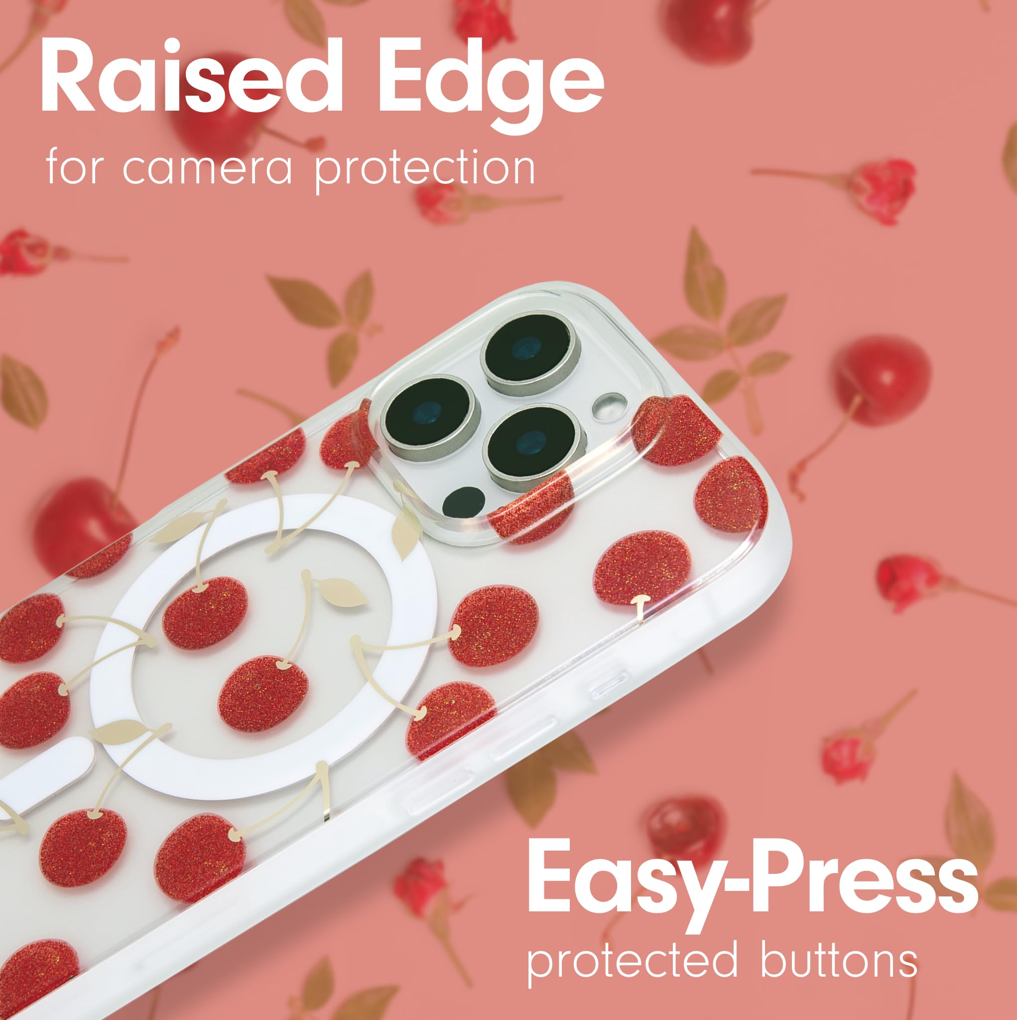 Sonix Case For Iphone 16 Pro | Compatible With Magsafe | 10Ft Drop Tested | Cherry On Top