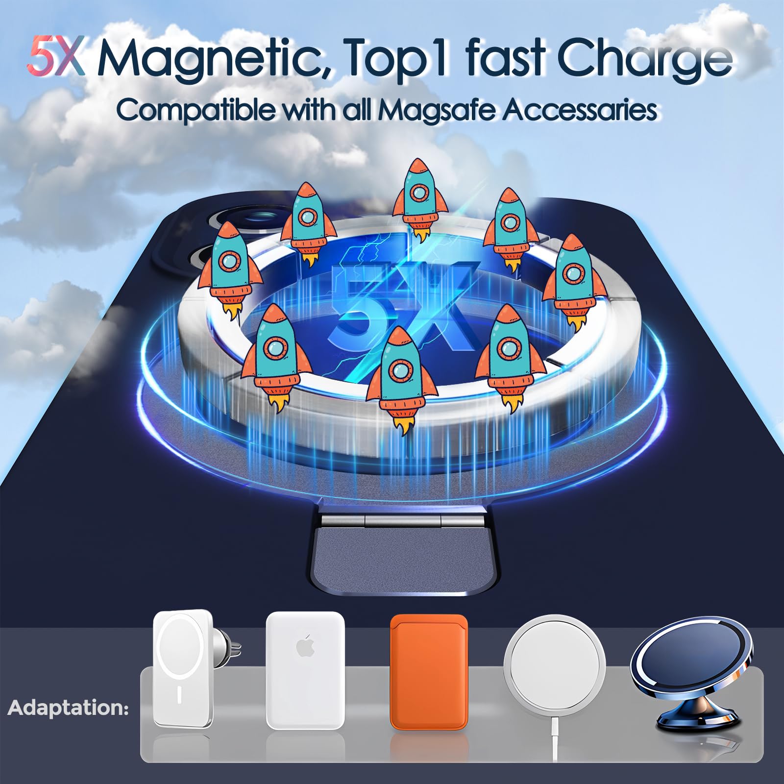 Mag Ring Designed For Iphone 16 Pro Max Case, Liquid Silicone [Moisturizing Factor] Extreme Soft Slim Phone Case With Stand [Com