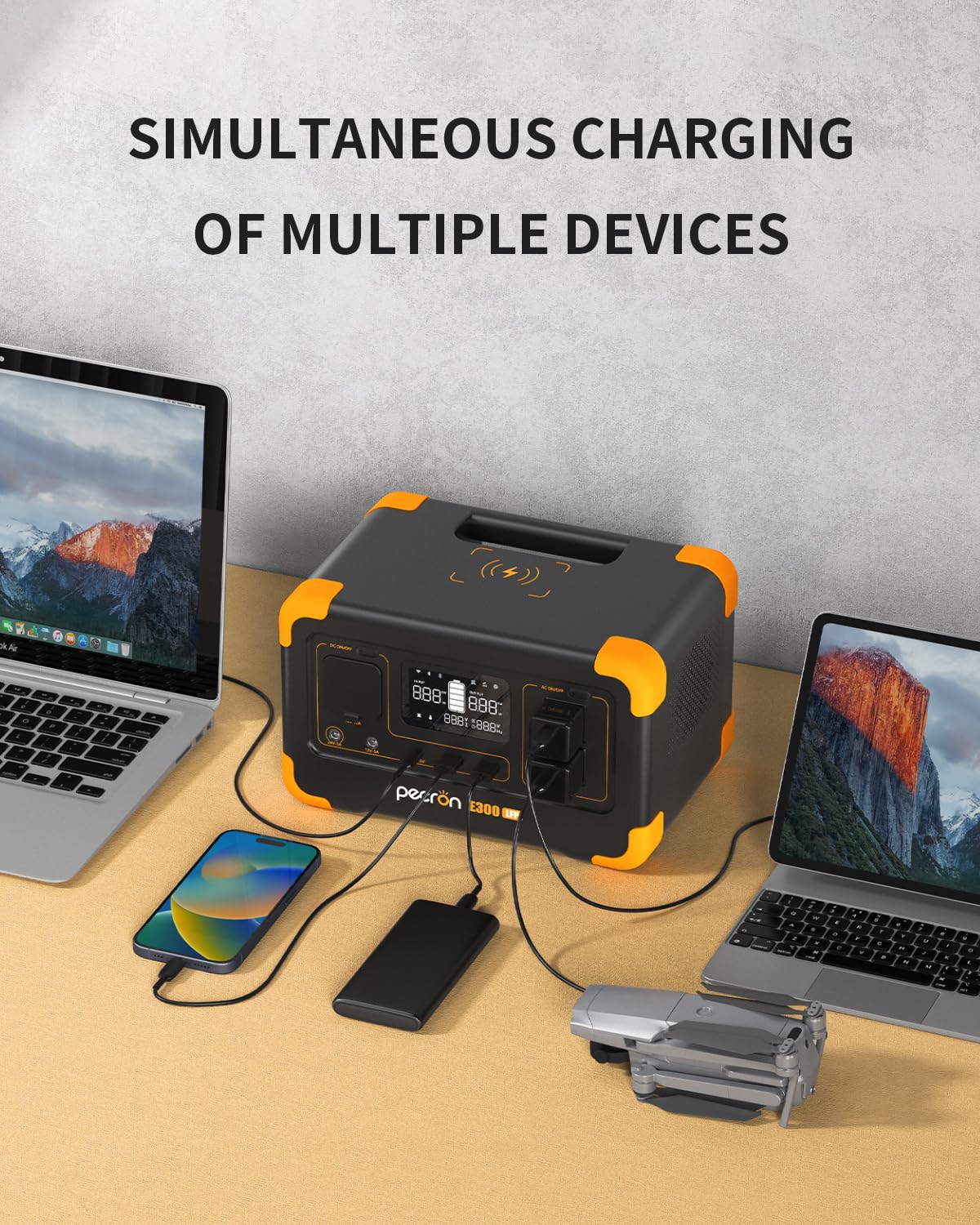 Pecron Power Station E300Lfp 288Wh Solar Generator With 100W Solar Panel Included