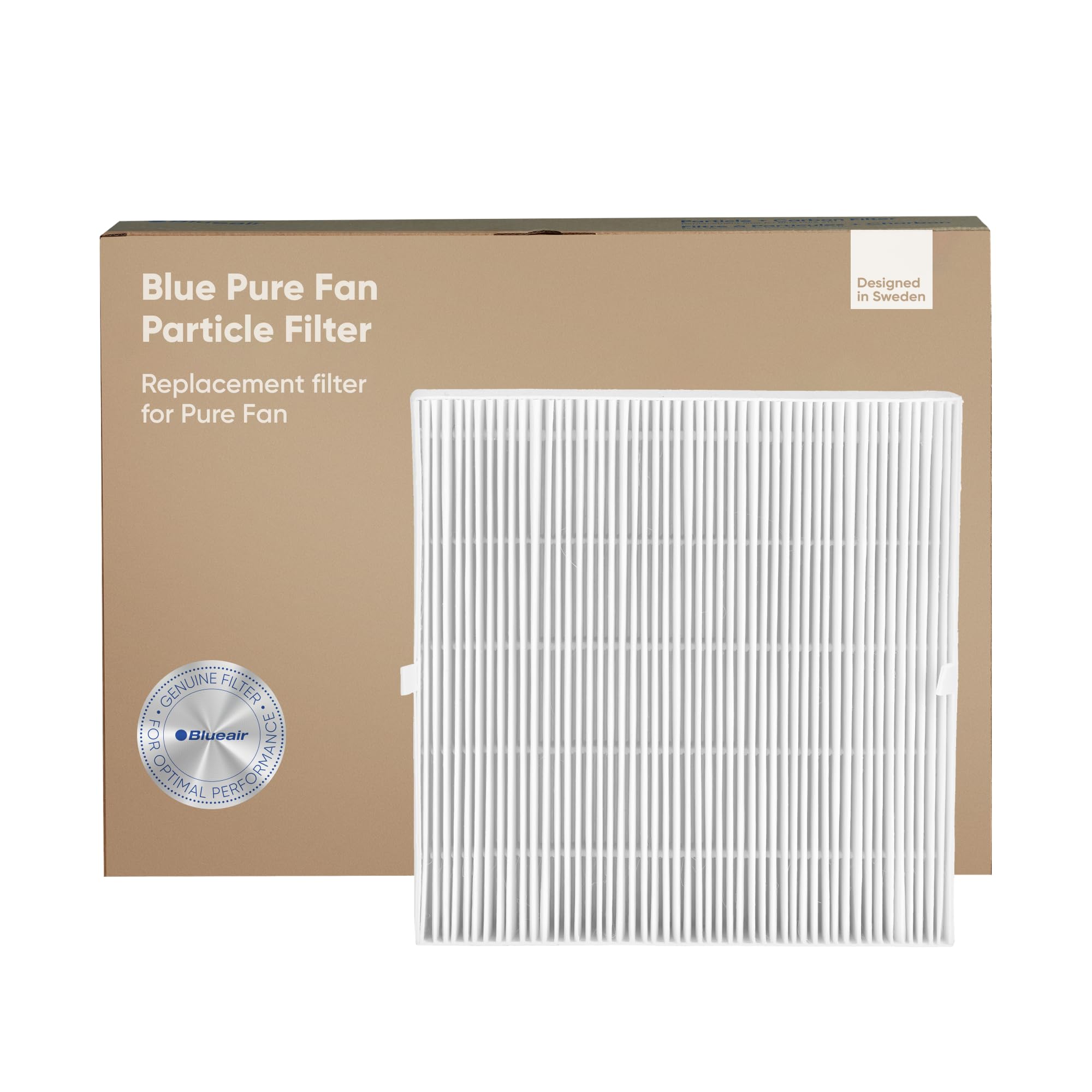 Blueair Blue Pure Fan Genuine Replacement Filter, Particle Filter For Large Pollutants Like Pollen & Dust