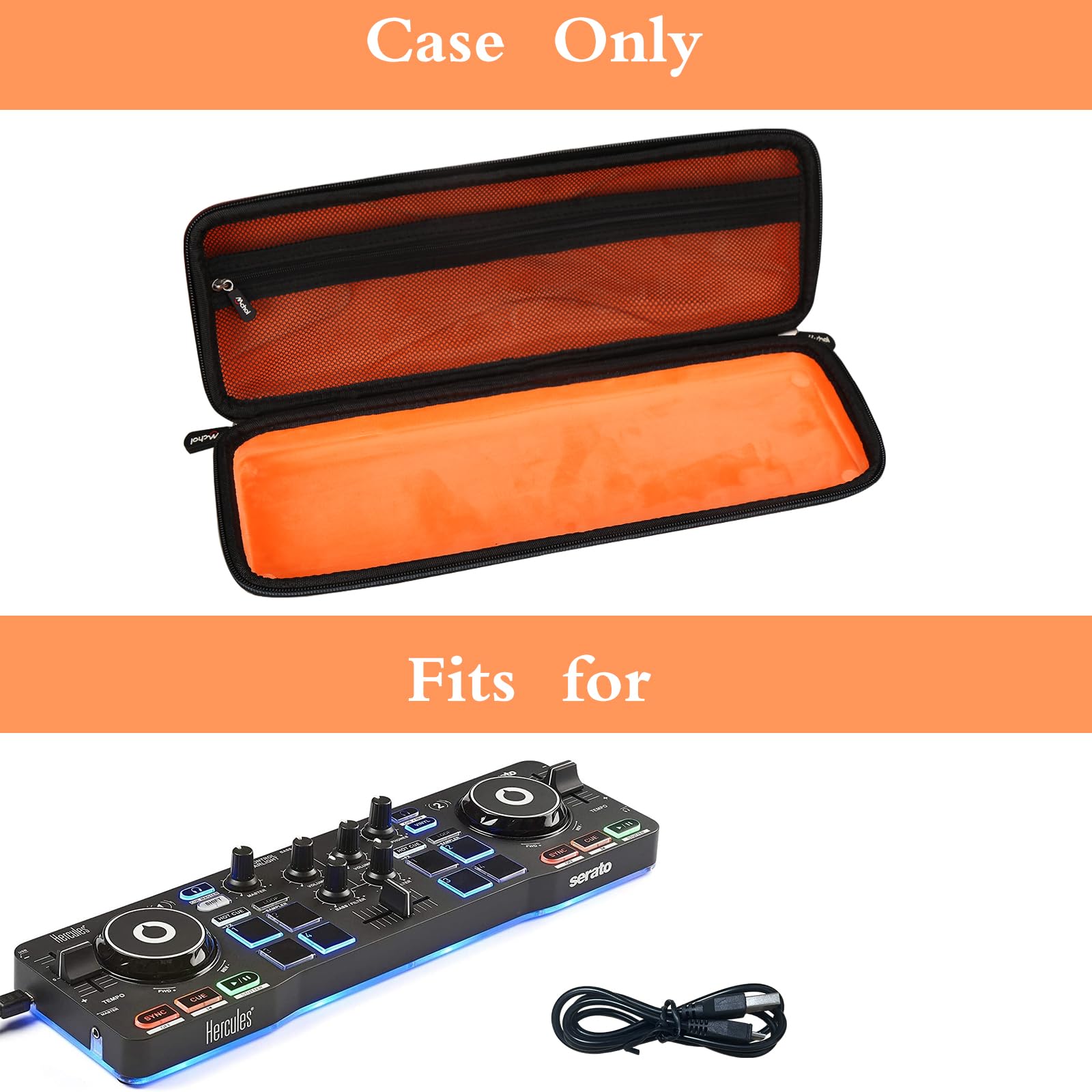 Mchoi Hard Portable Case Compatible With Hercules Djcontrol Starlight Pocket Usb Dj Controller,Case Only