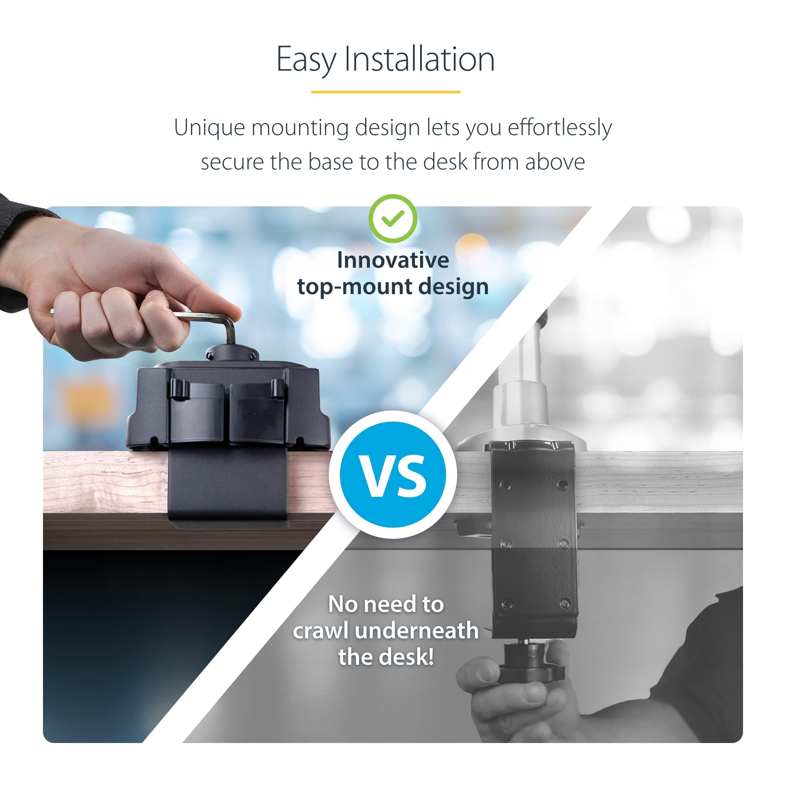 Startech.Com Desk Mount Dual Monitor Arm, Height Adjustable Mount For 2X Vesa Displays Up To 32 (17.6Lb/8Kg), Mechanical Spring