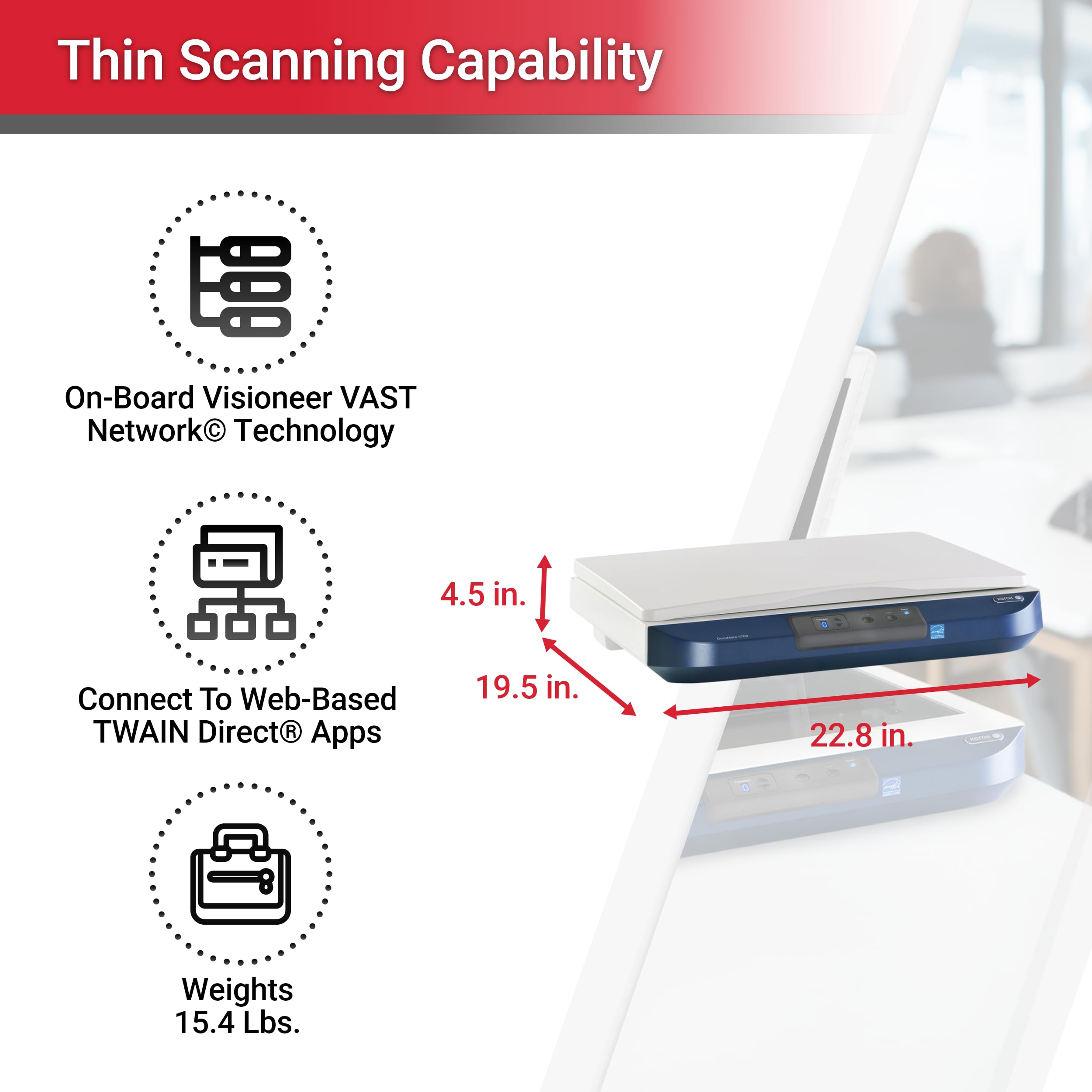 Xerox Documate 4700 Color Document Flatbed Scanner
