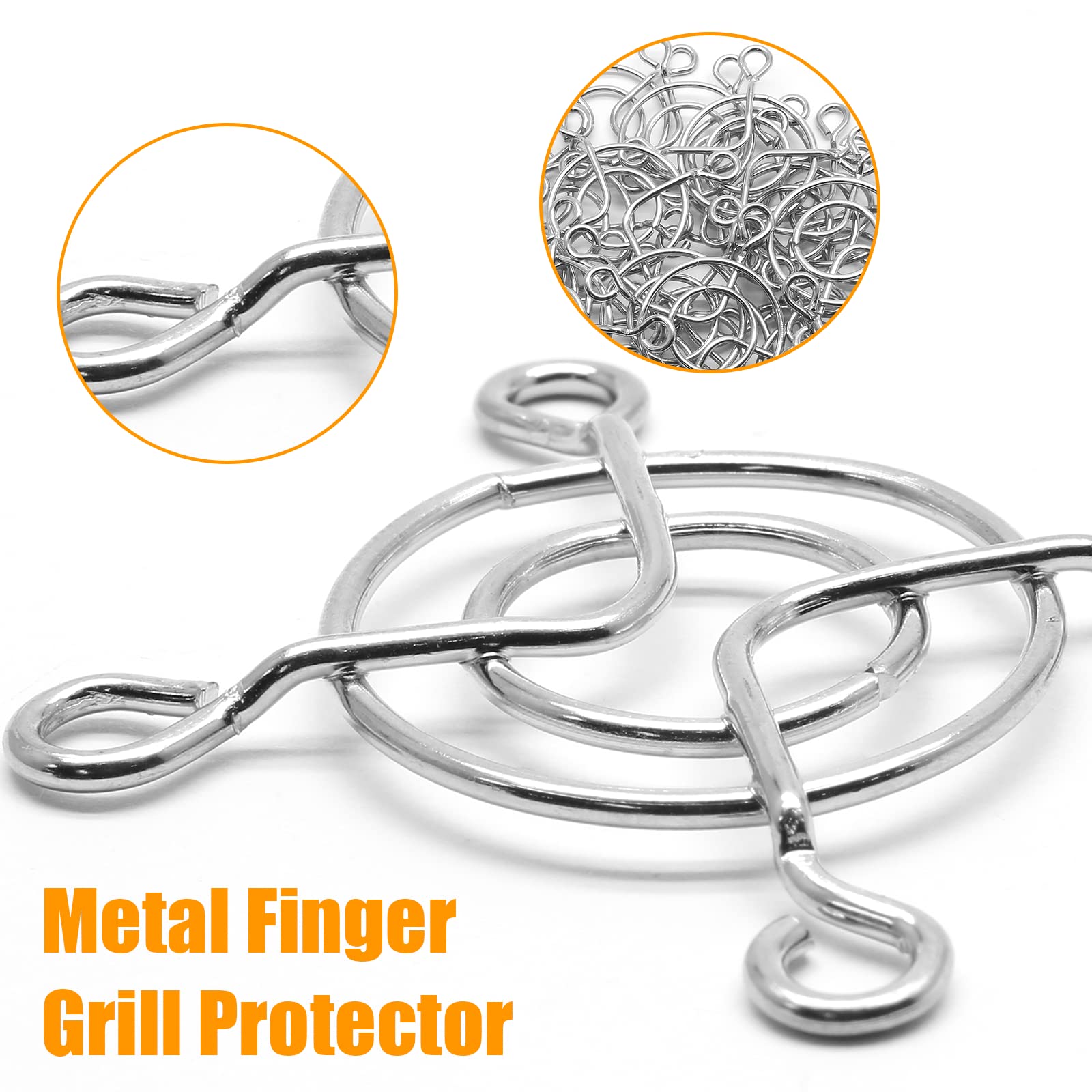 Aracombie 20Pcs Pc Fan Cover Metal Finger Grill Fan Guard For Computer,Dvr And Other Small Appliances Series(40Mm)