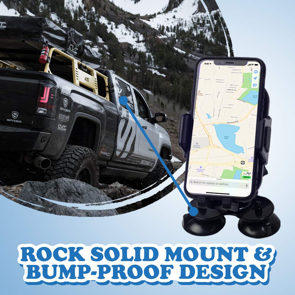 Luckylaker Strong Suction Phone Mount Base Universal Marine Electronic Mount Ball Kayak Fish Finder Holder Car Fishing For Truck