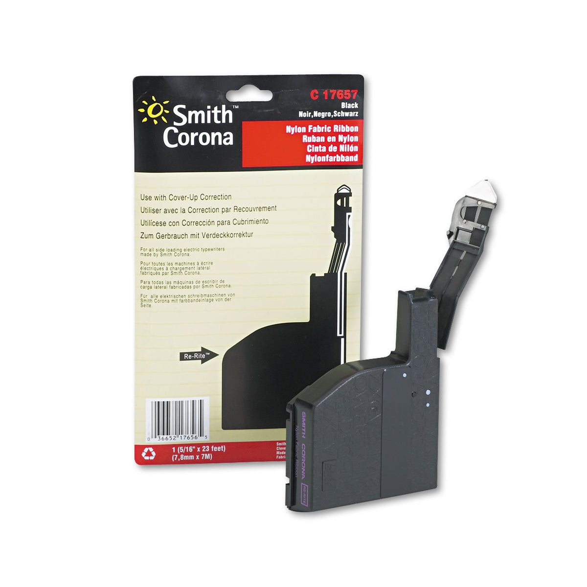 Smith Corona 17657 Ribbon Ribn,Typ,Nyl,Scm 4Lra,Bk (Pack Of2)