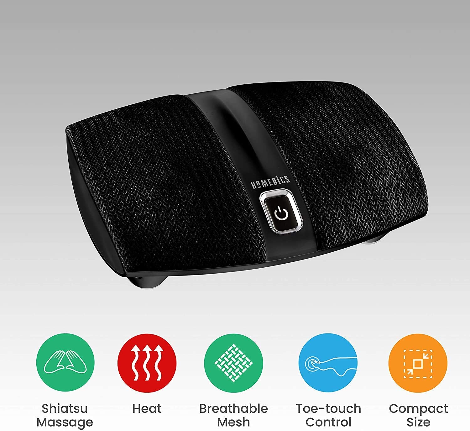 Homedics Shiatsu Select Foot Massager With Heat - Shiatsu Foot Massager With Heat, Therapeutic Kneading & Rolling, 4 Rotational