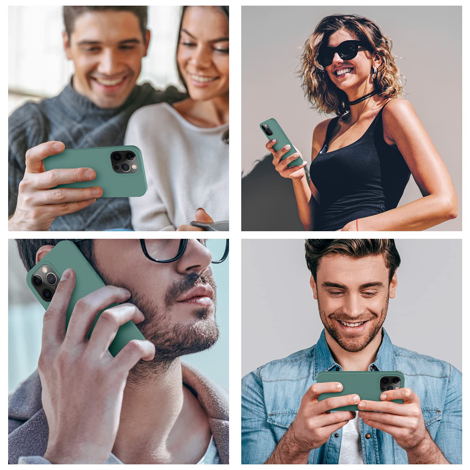 Cordking Designed For Iphone 13 Pro Case, Silicone Slim Shockproof Protective Phone Case With [Soft Anti Scratch Microfiber Lini