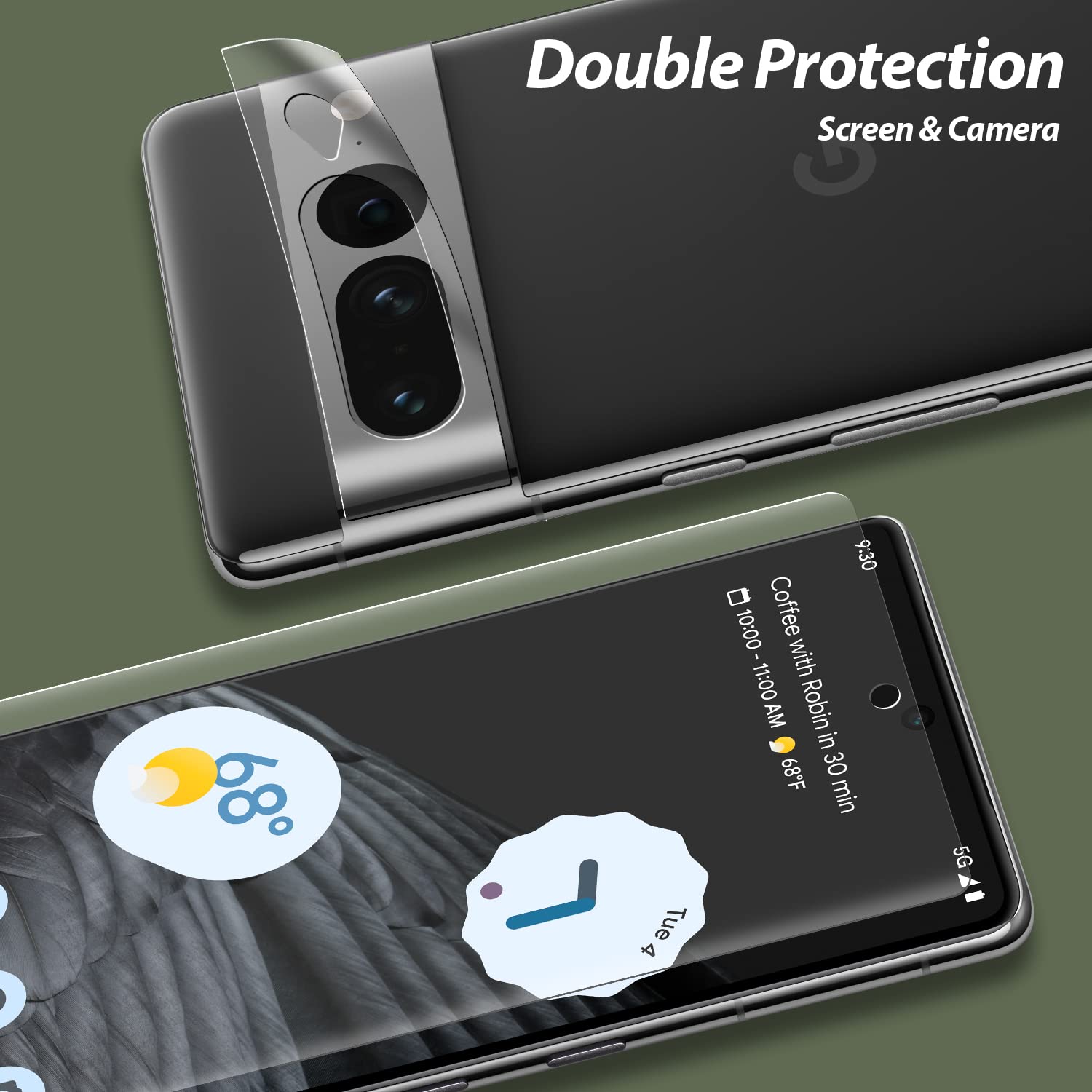 Dome Glass [2 1 Cam Package+ Uv Lamp] Whitestone Screen Protector For Google Pixel 7 Pro   2Pack