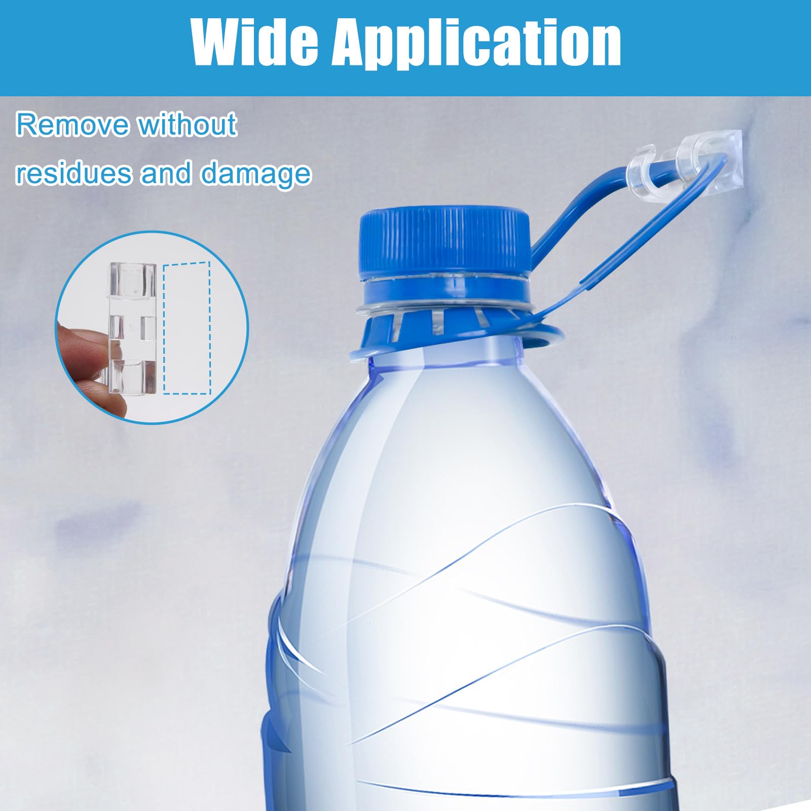 Ogurey 40PCS Clear Adhesive Cable Clips, Strong Wire Holders for Wall & Desk, Cord Organizer for Home, Car & Christmas Lights