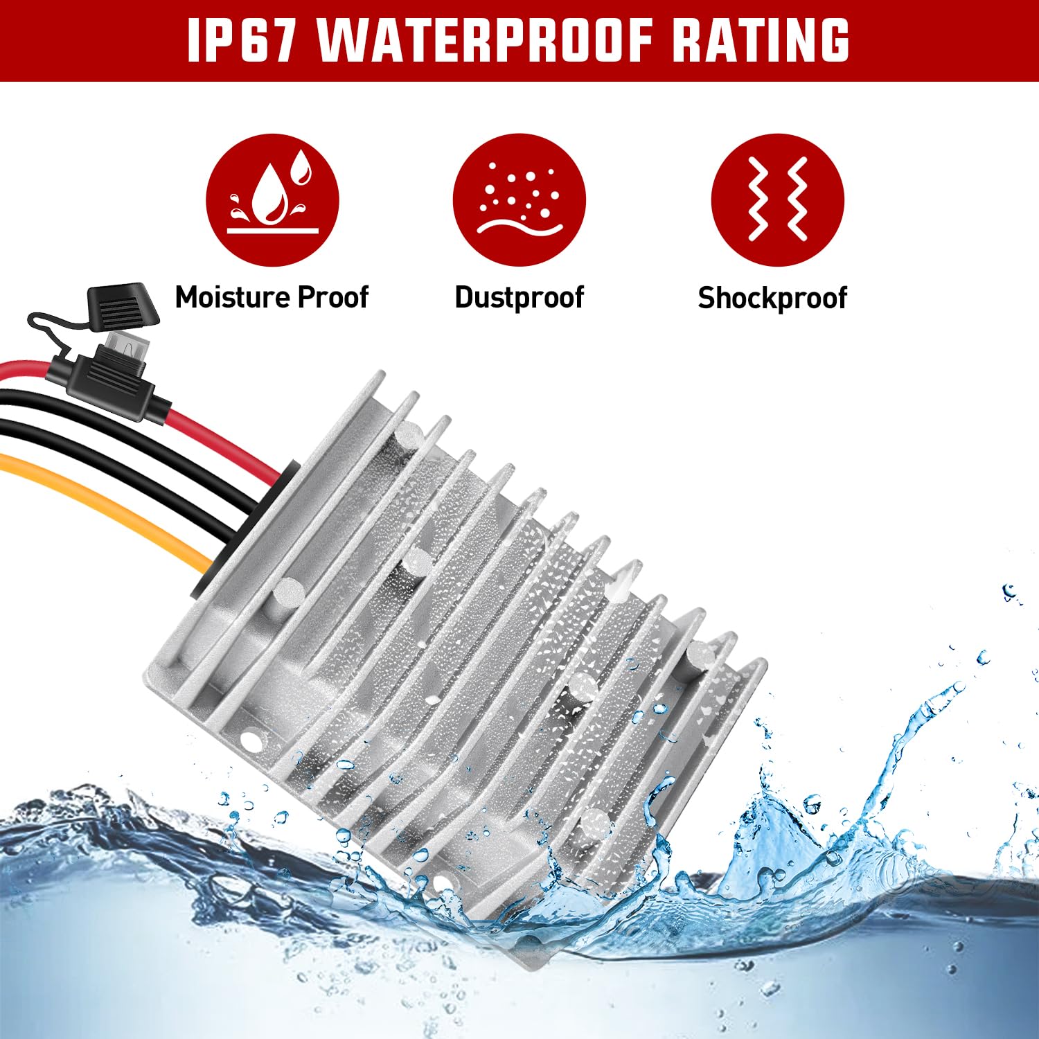 Nilight 48V 36V To 12V Voltage Converter 360W 30A Voltage Regulator Step Down To 12Vdc Waterproof Dc To Dc Converter Reducer Pow