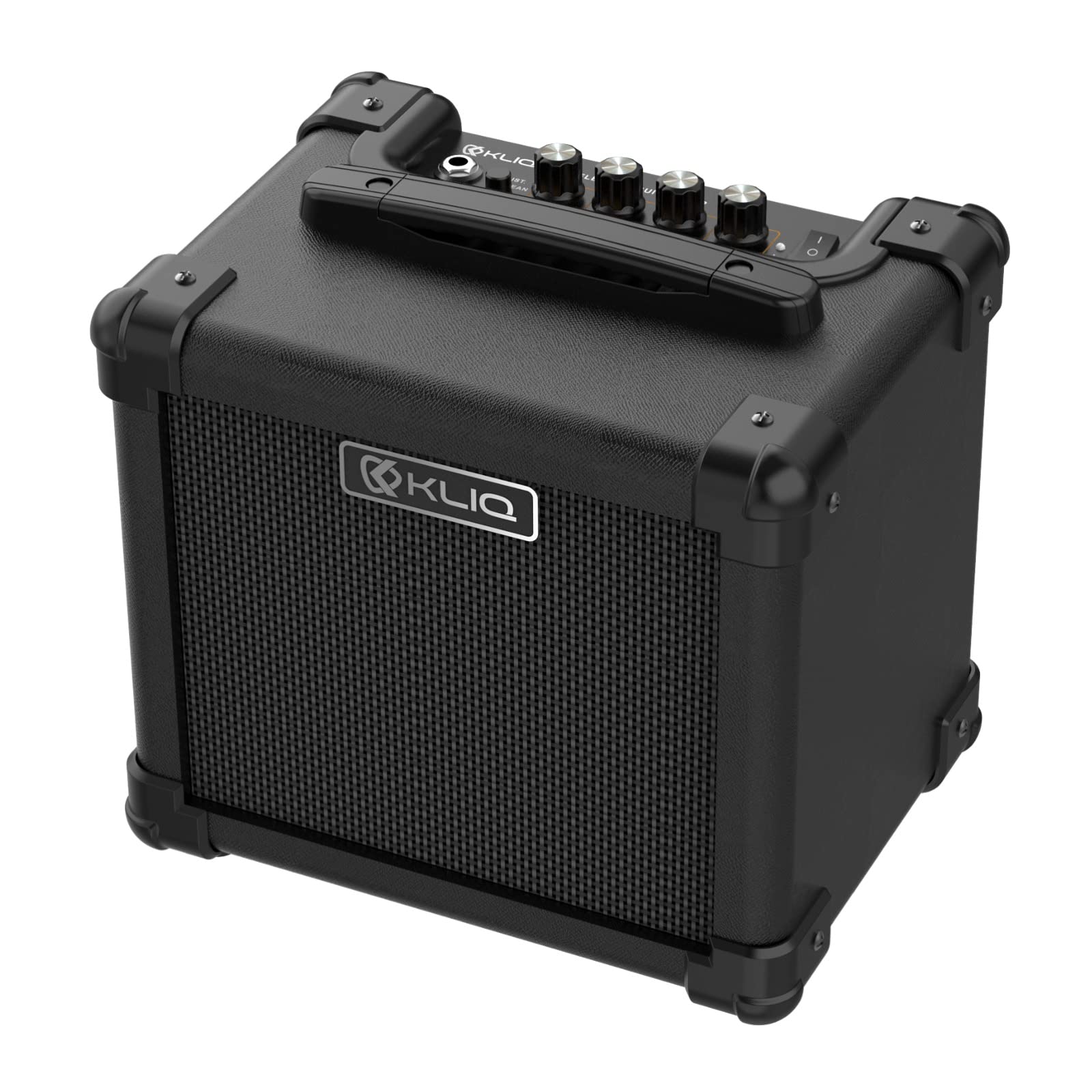 Kliq Sonus Dual Powered Mini Electric Guitar Amp With 5 Inch (10W) High Definition Speaker (Controls For Volume, Bass, Treble, D