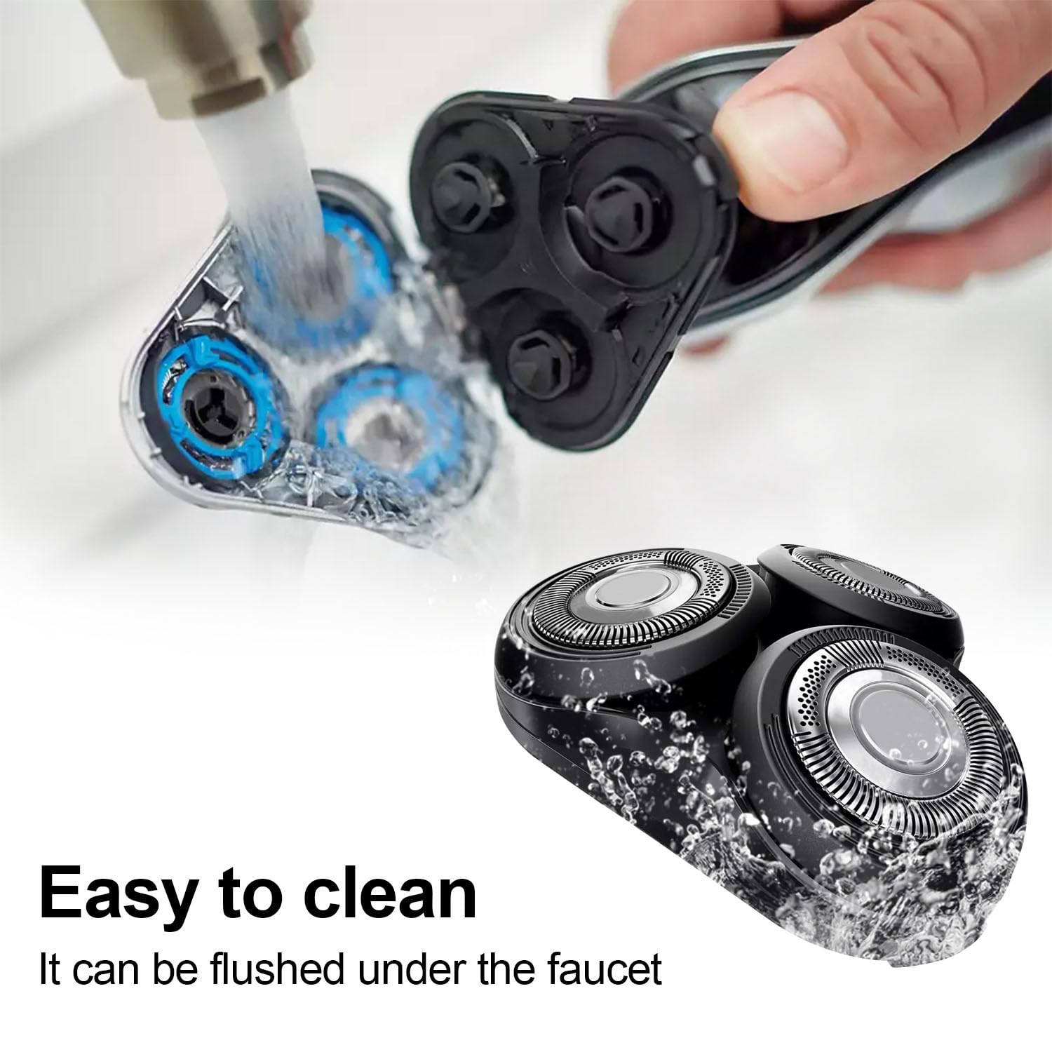 Durimi Replacement Complete Head Assembly For Philips Norelco Series 5000 Shavers