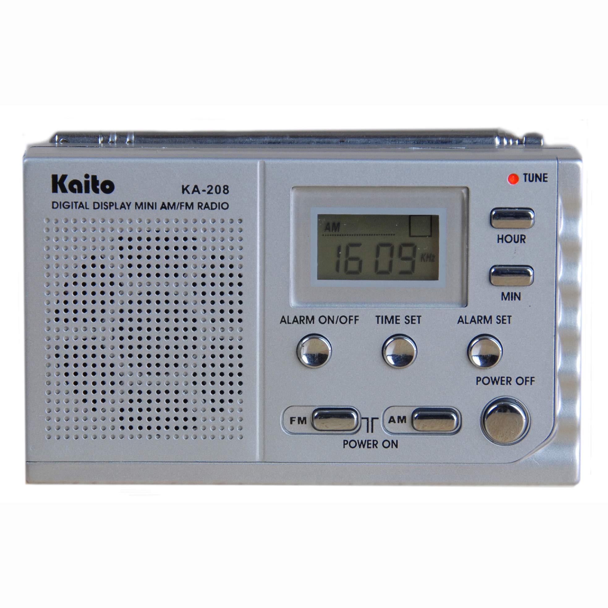 Kaito Ka208 Super Mini Size Am/Fm Radio With Lcd Digital Display For Fine Tuning